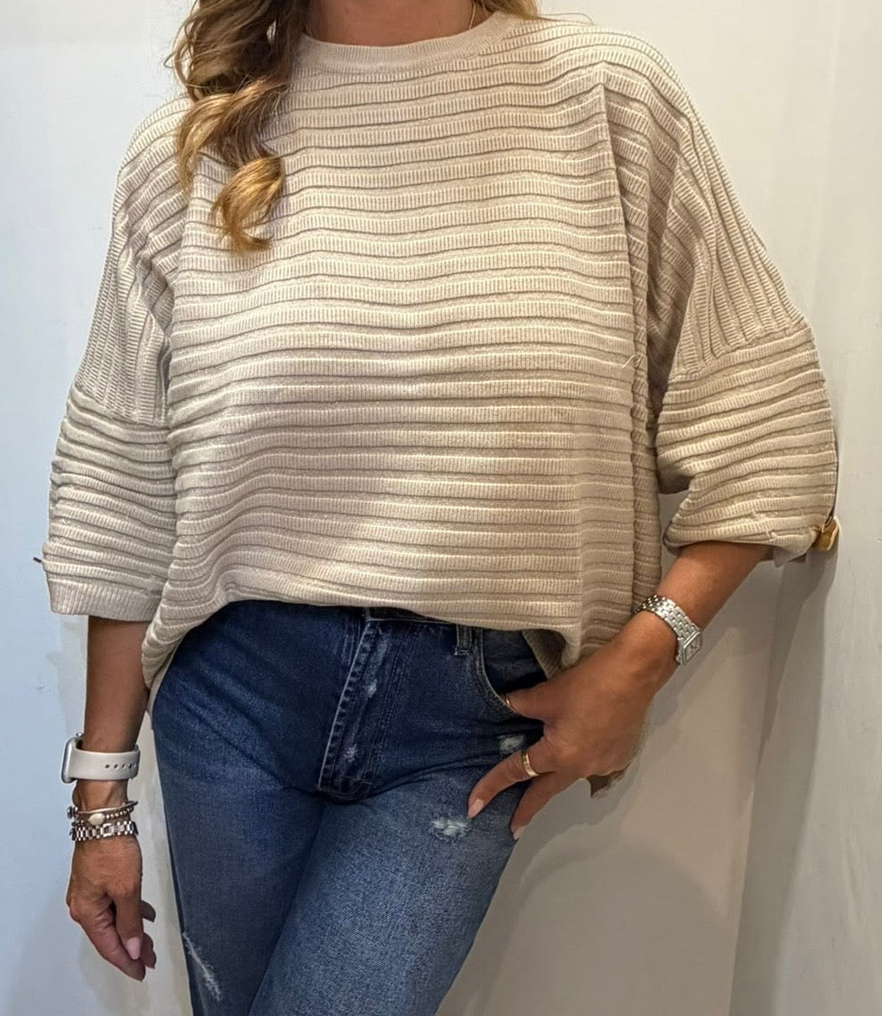 Maglia lurex con bottone Emisphere