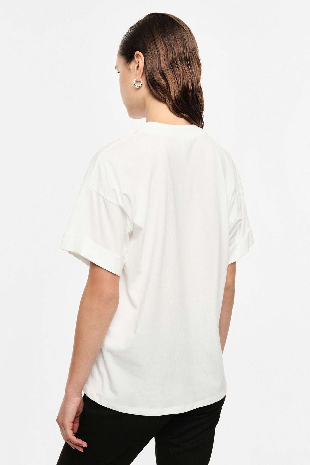 T-shirt stampa grafica con maniche corte BIANCO - IL