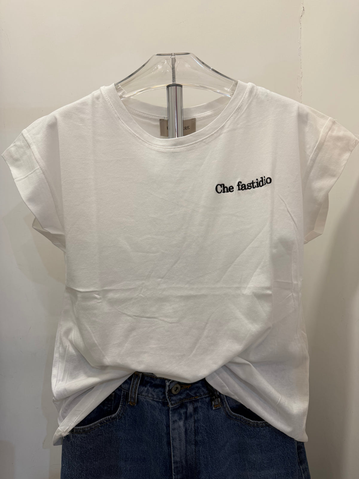 T-shirt con stampa in cotone “Fastidio” Emisphere