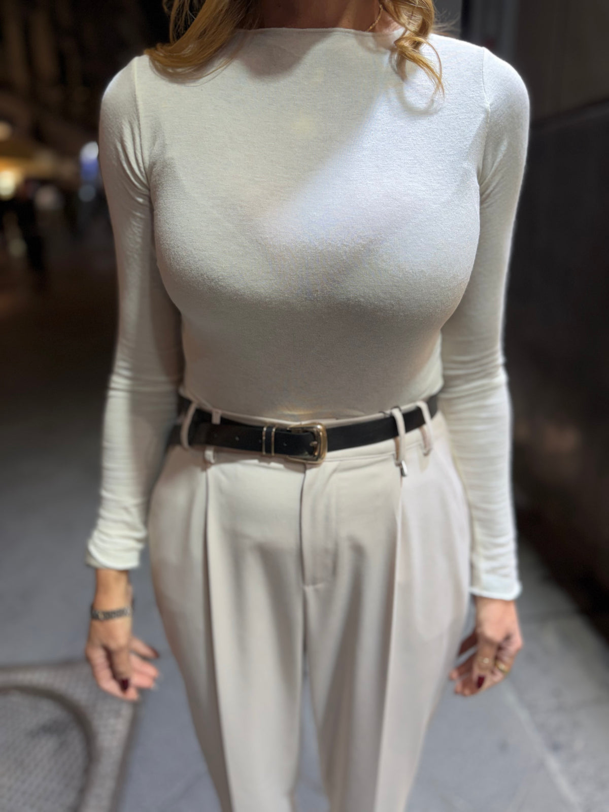 Maglia in cashmere scollo a barchetta Emisphere