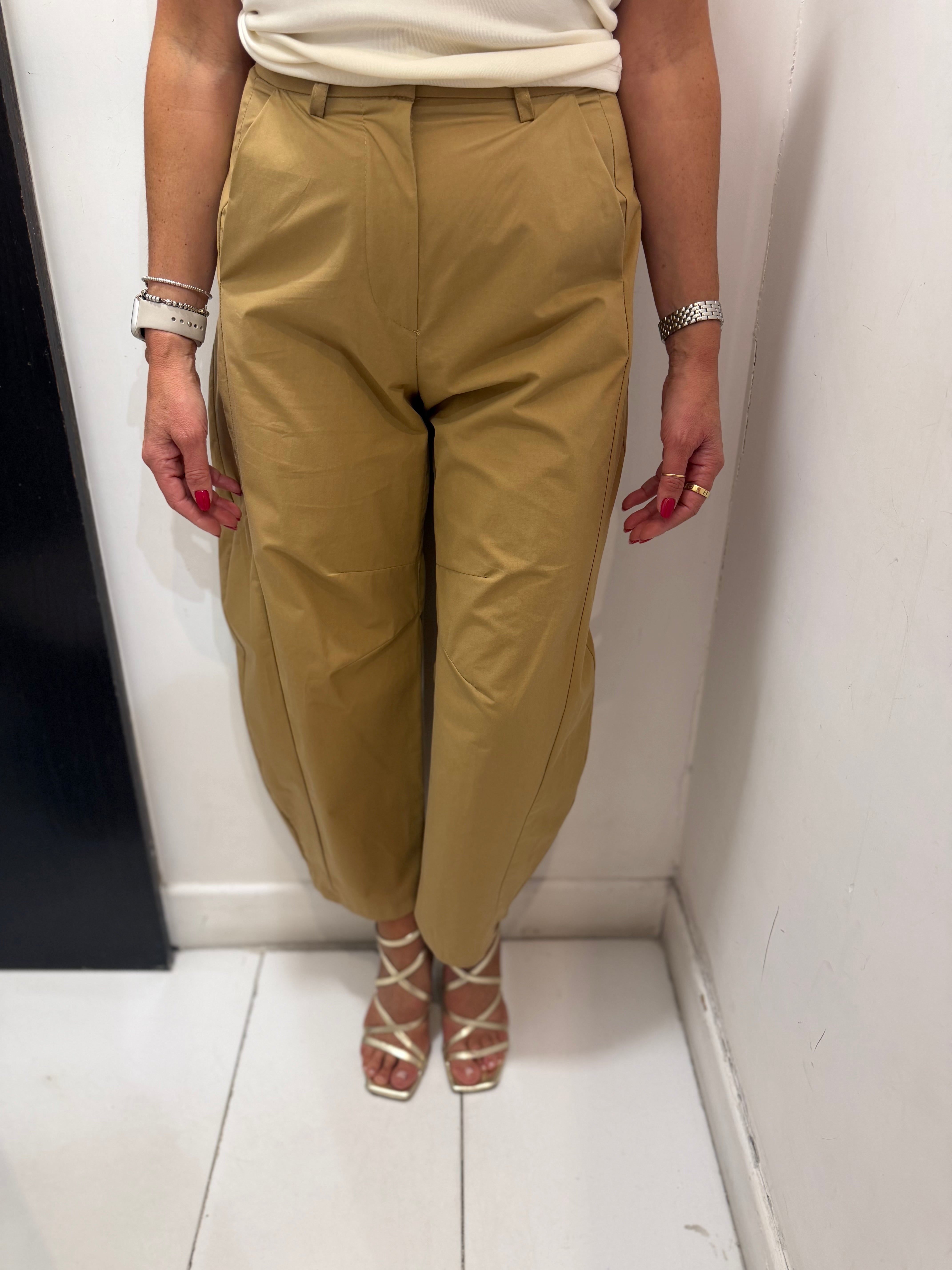 Pantalone barrel in cotone Imperial