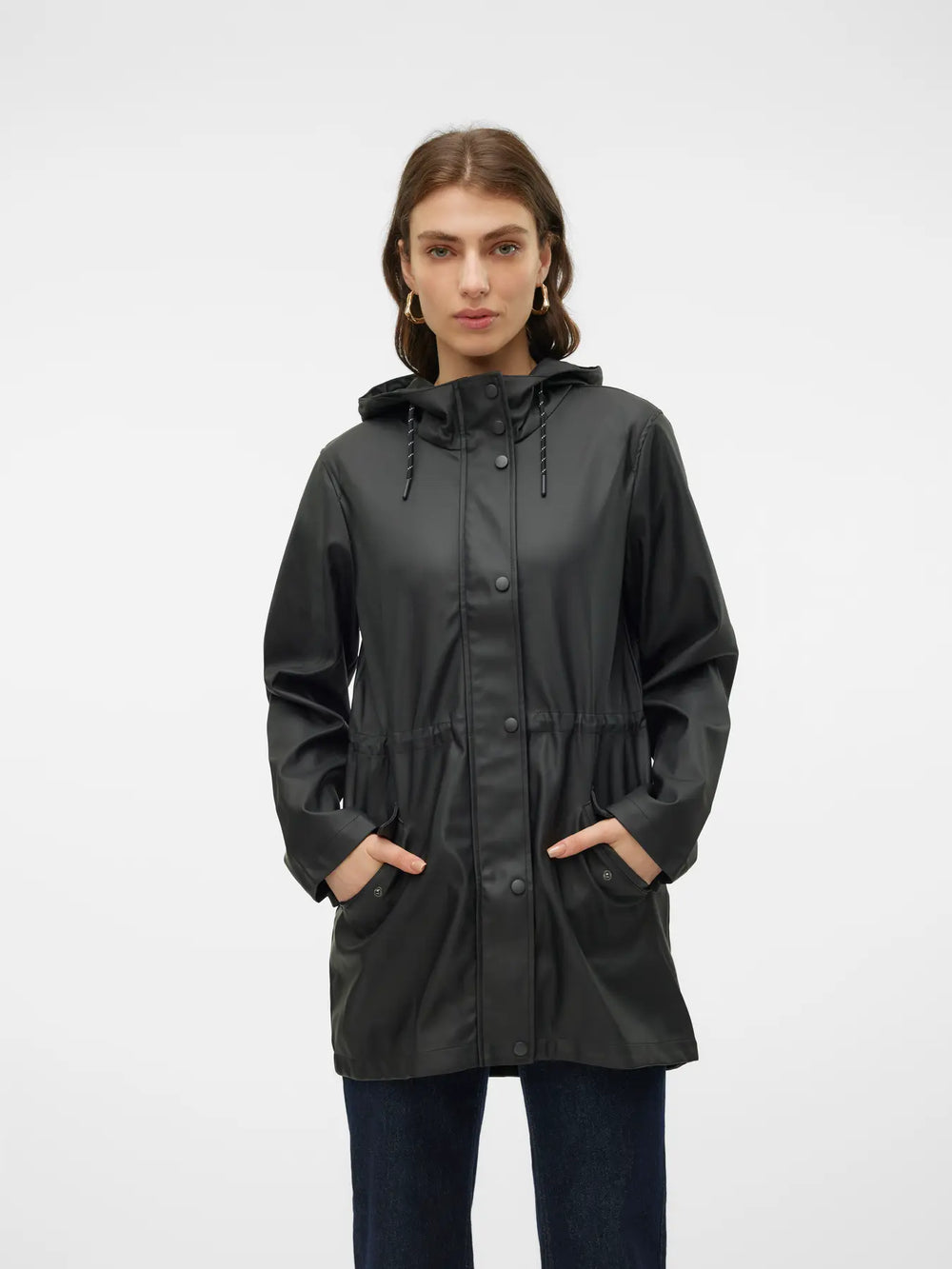 Giacca con cappuccio e coulisse in vita Vero Moda