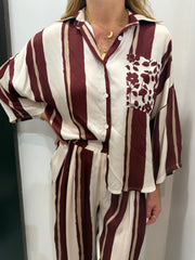 Camicia fantasia rigata Emisphere