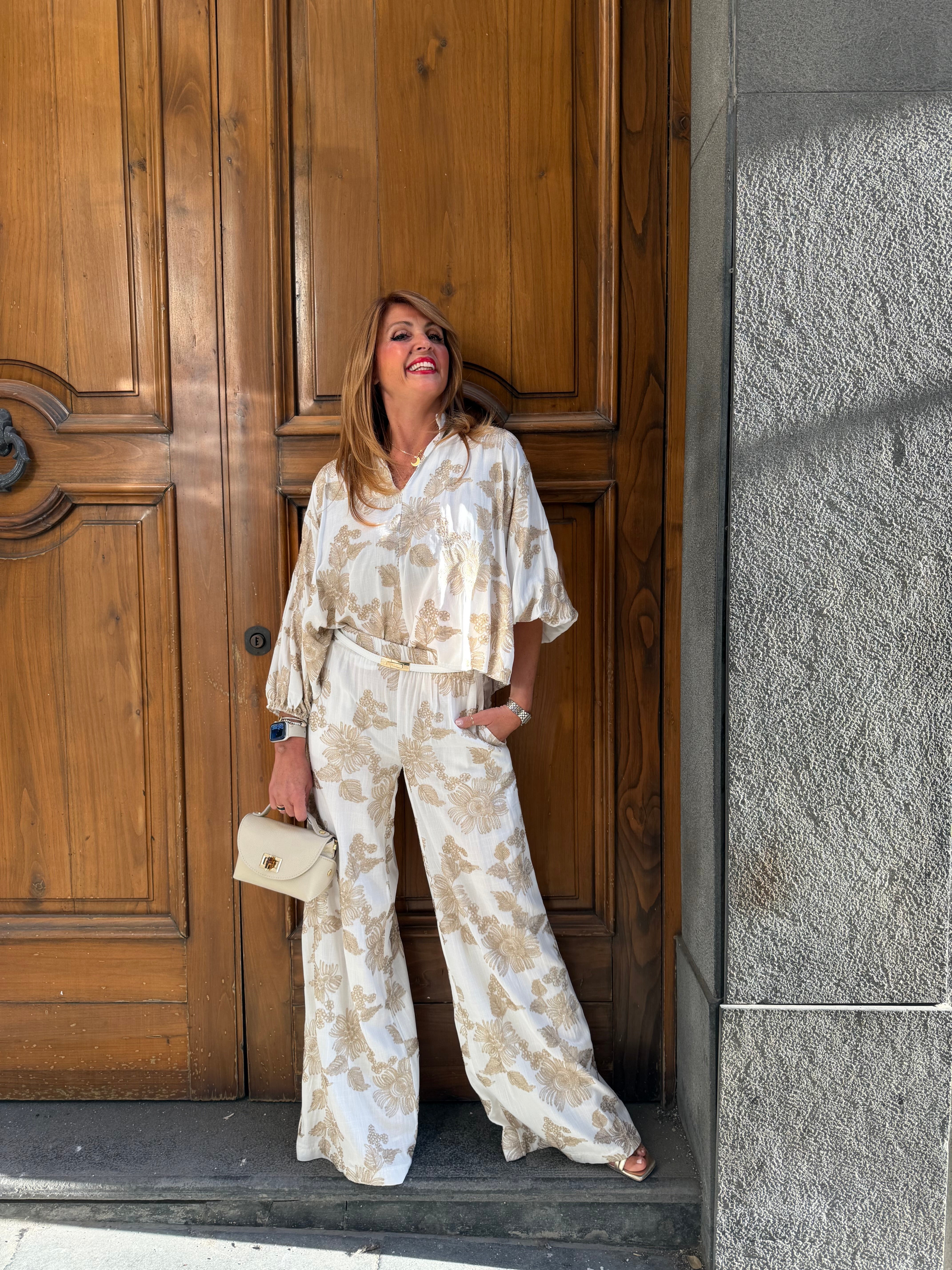 Pantalone broccato Kaos Donna