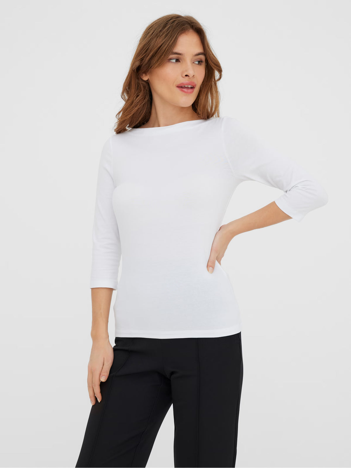 Maglia scollo a barca manica 3/4 Vero Moda