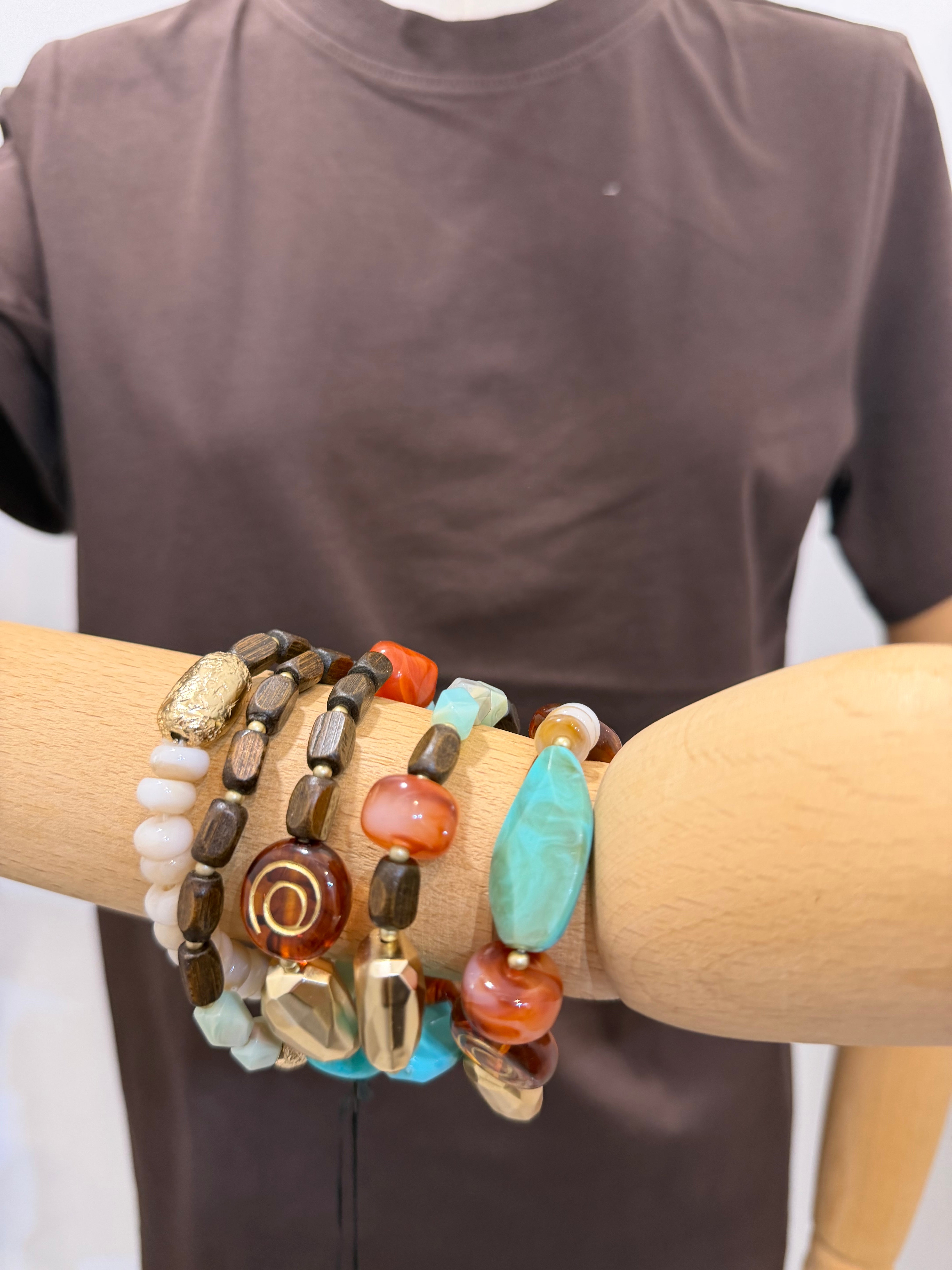 Bracciale etnico con corno Emisphere