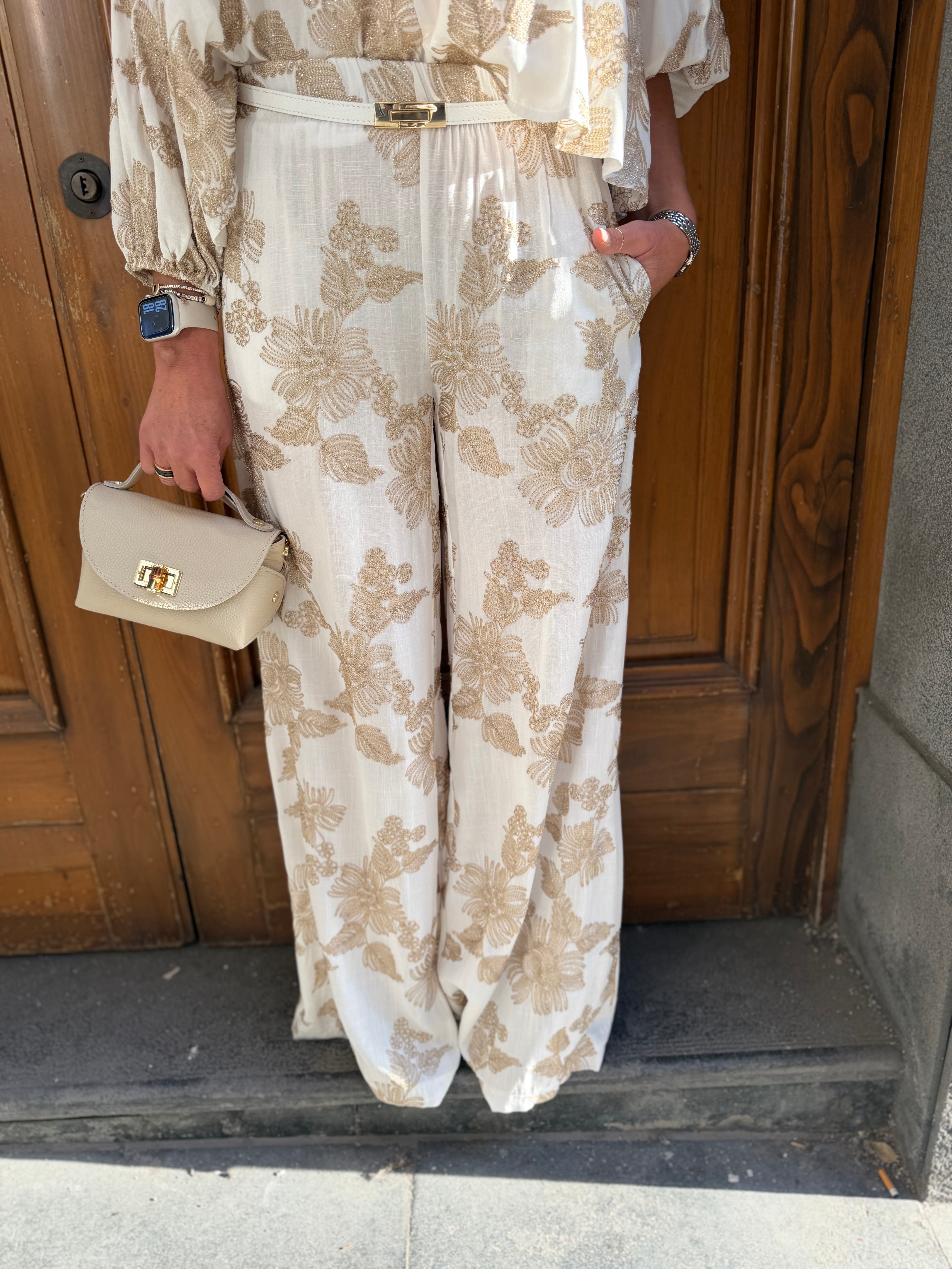 Pantalone broccato Kaos Donna
