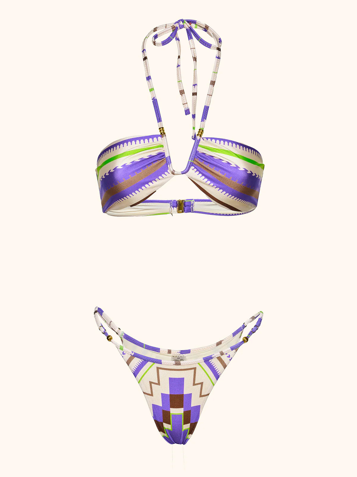 Bikini fascia con slip regolabile fantasia Me Fui