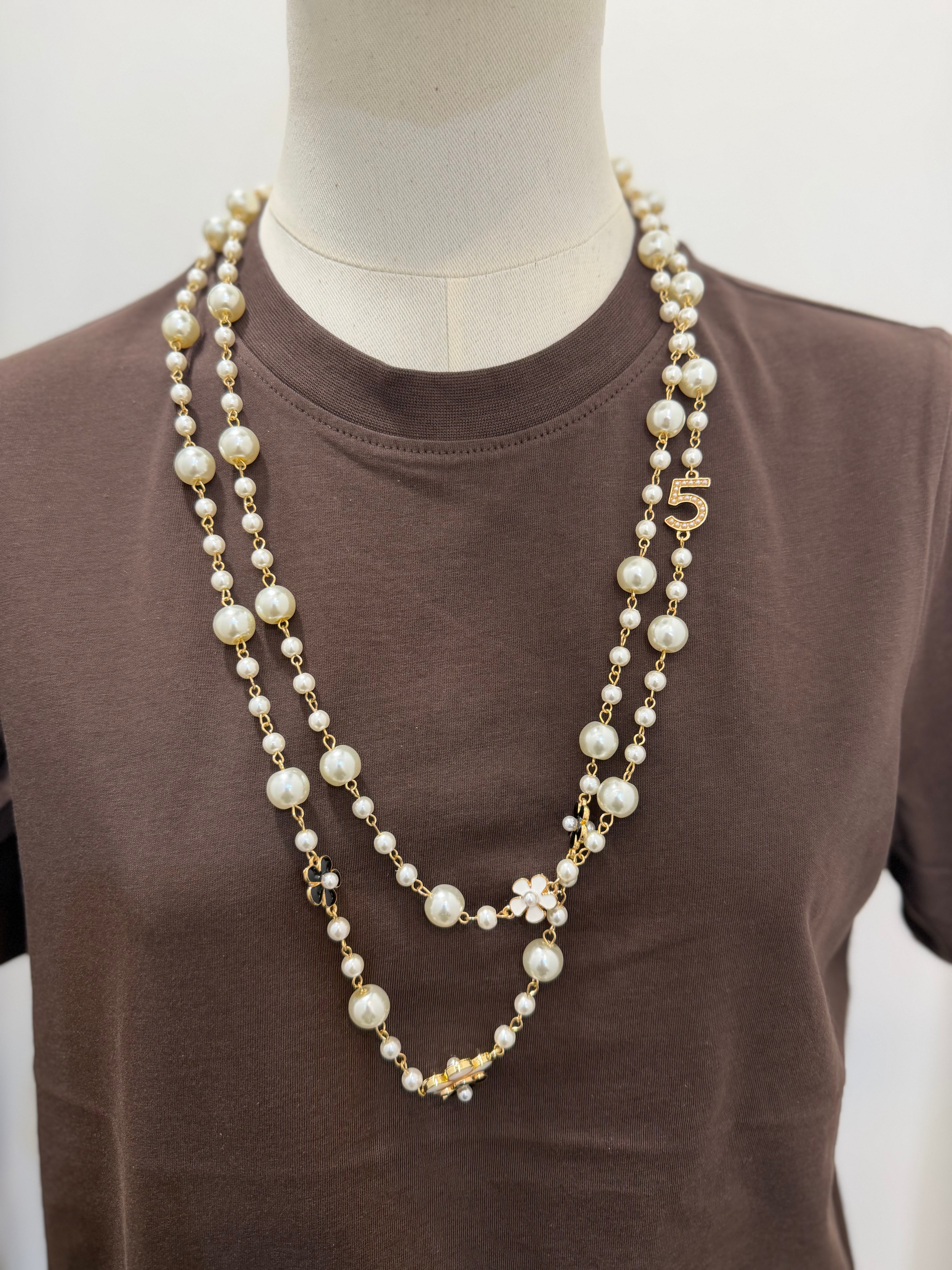 Collana con perle N5 Emisphere