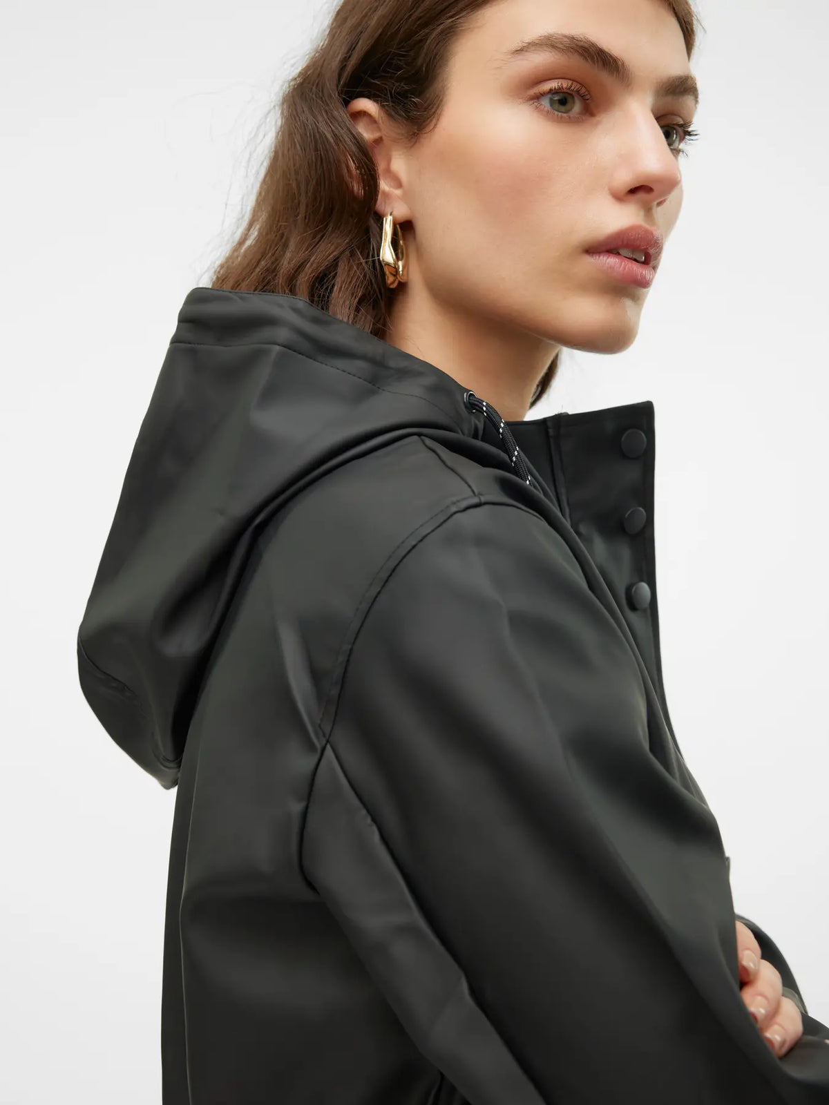 Giacca con cappuccio e coulisse in vita Vero Moda
