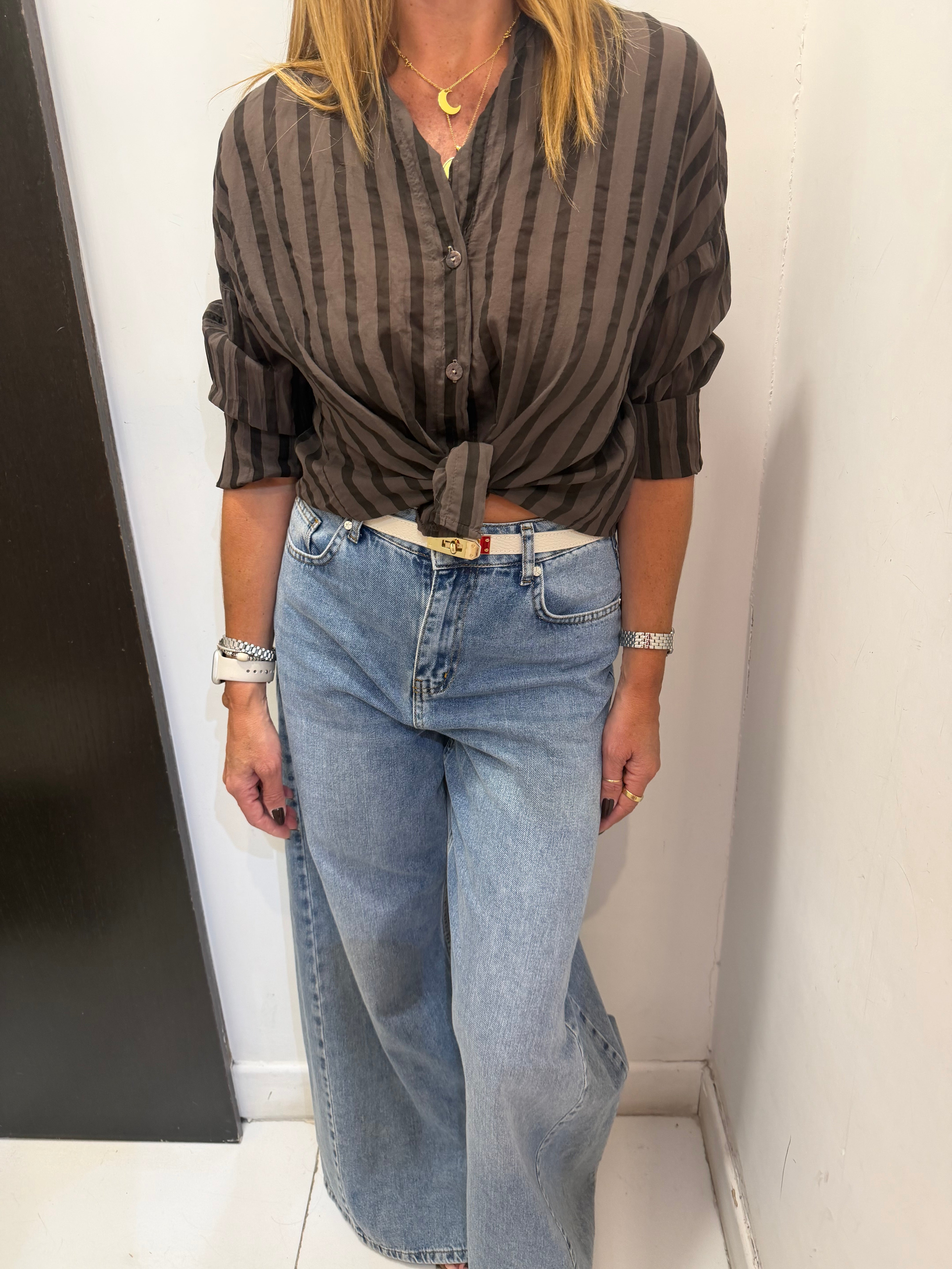 Camicia collo alla coreana modello serafino Emisphere