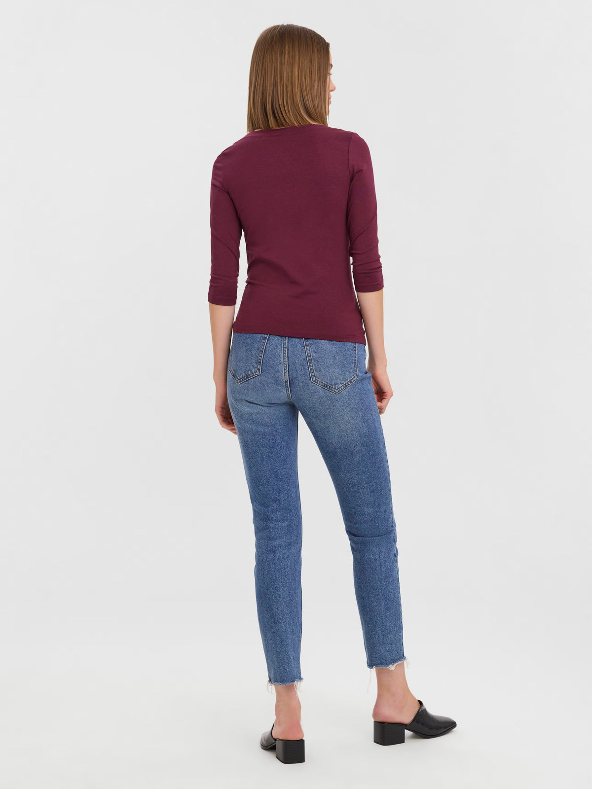 Maglia scollo a barca manica 3/4 Vero Moda