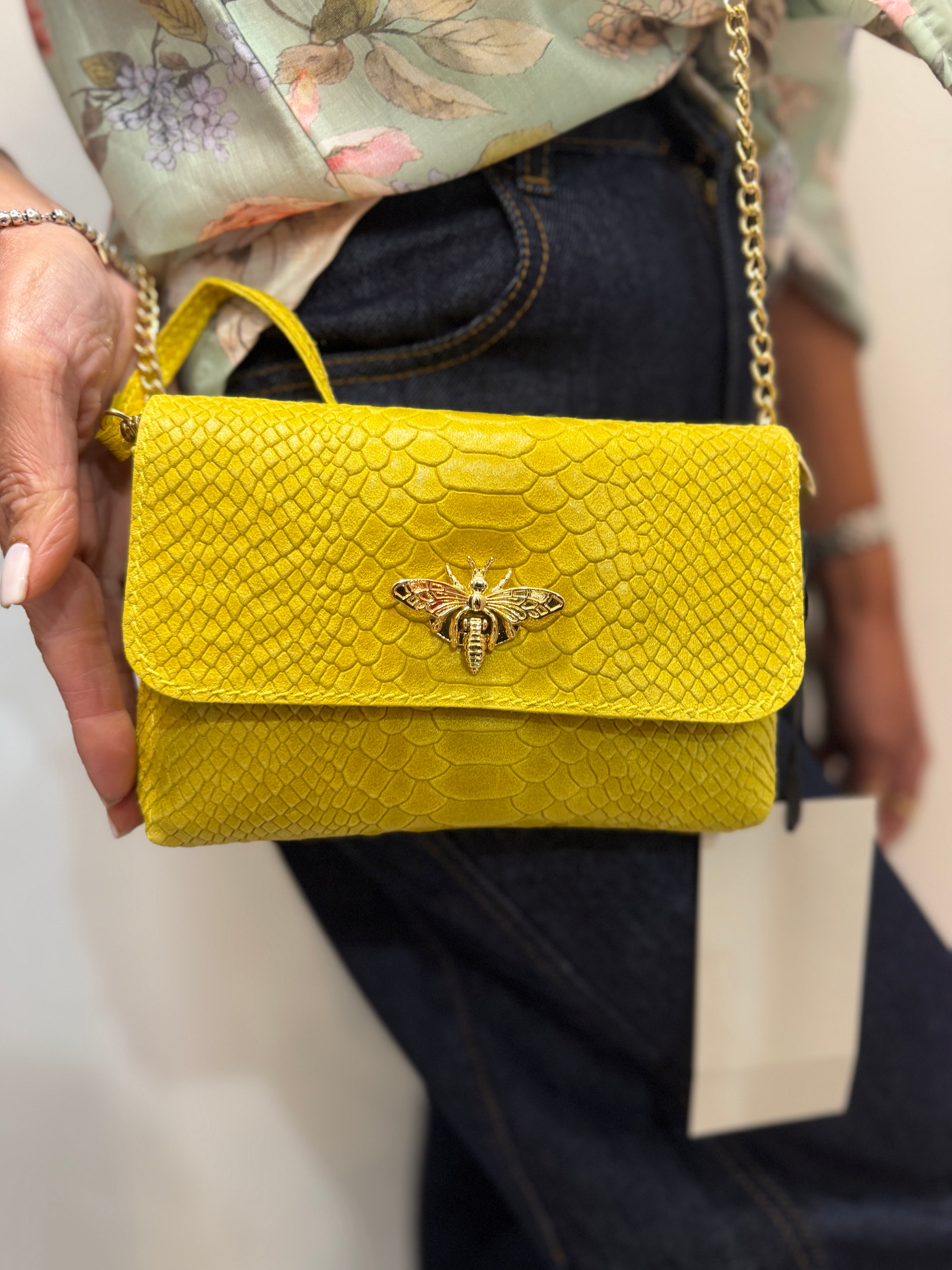 Pochette cocco con dettaglio Vespa Emisphere