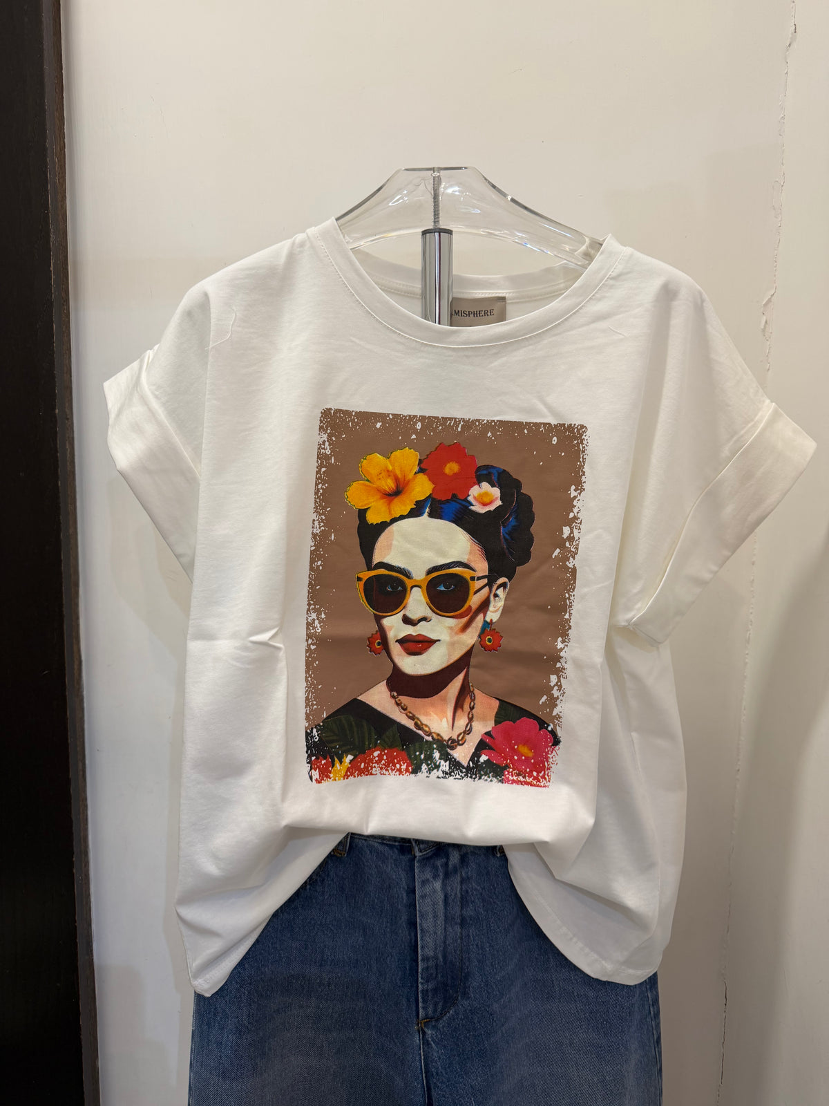 T-shirt con stampa in cotone “Frida”  Emisphere