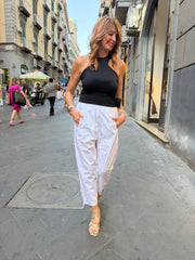 Pantalone con elastico in cotone Imperial