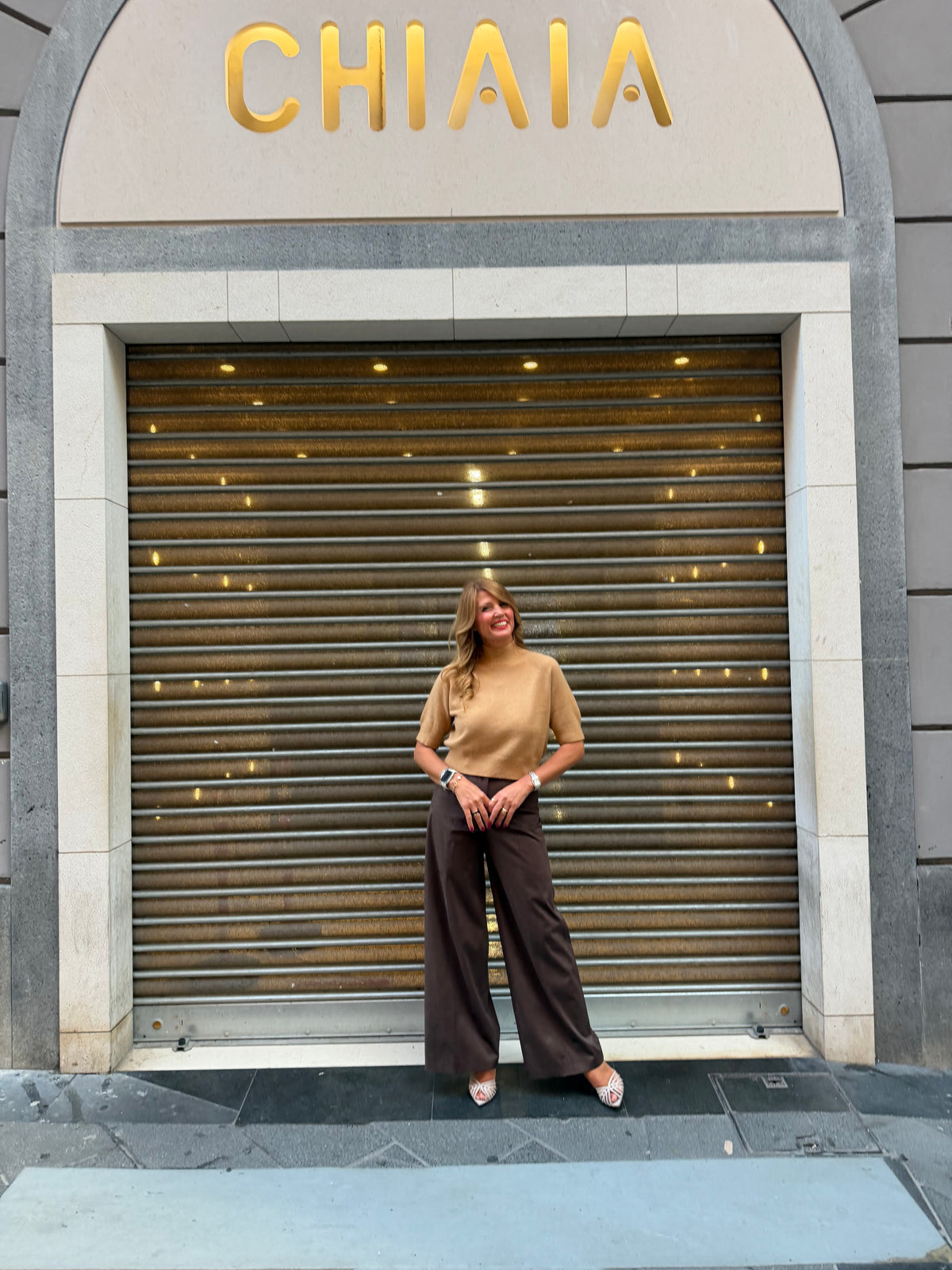 Pantalone in suede Manila Grace