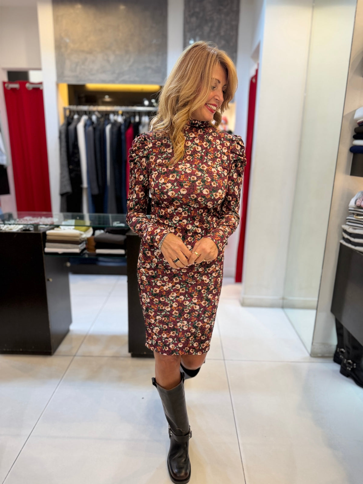 Abito fantasia a fiori Dixie