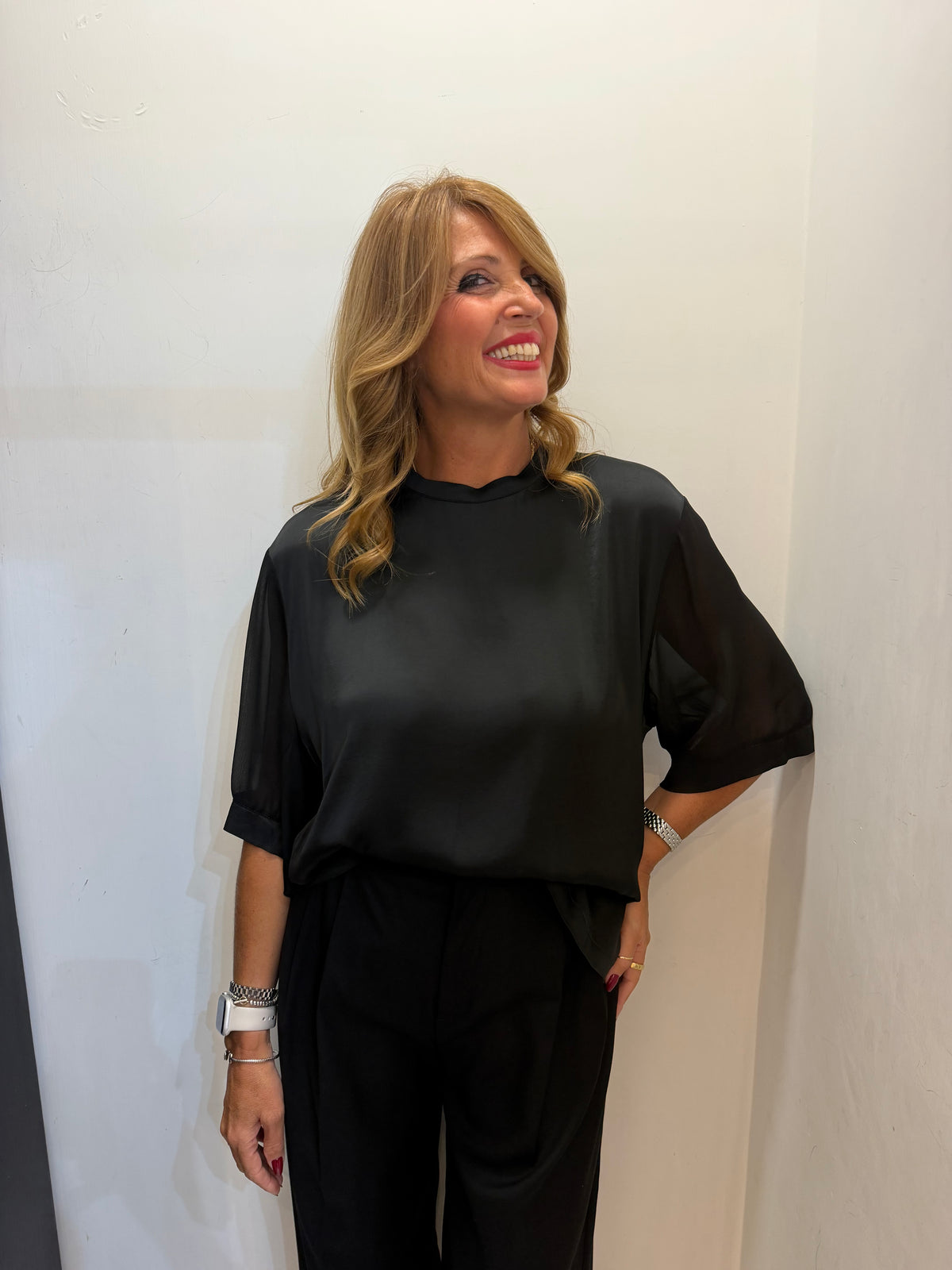 Blusa in viscosa Manila Grace