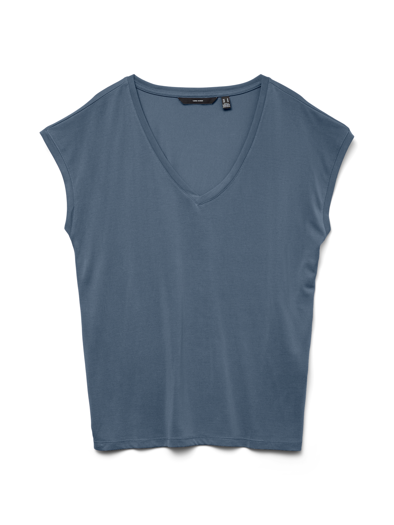 T-shirt scollo a V in modal Vero Moda