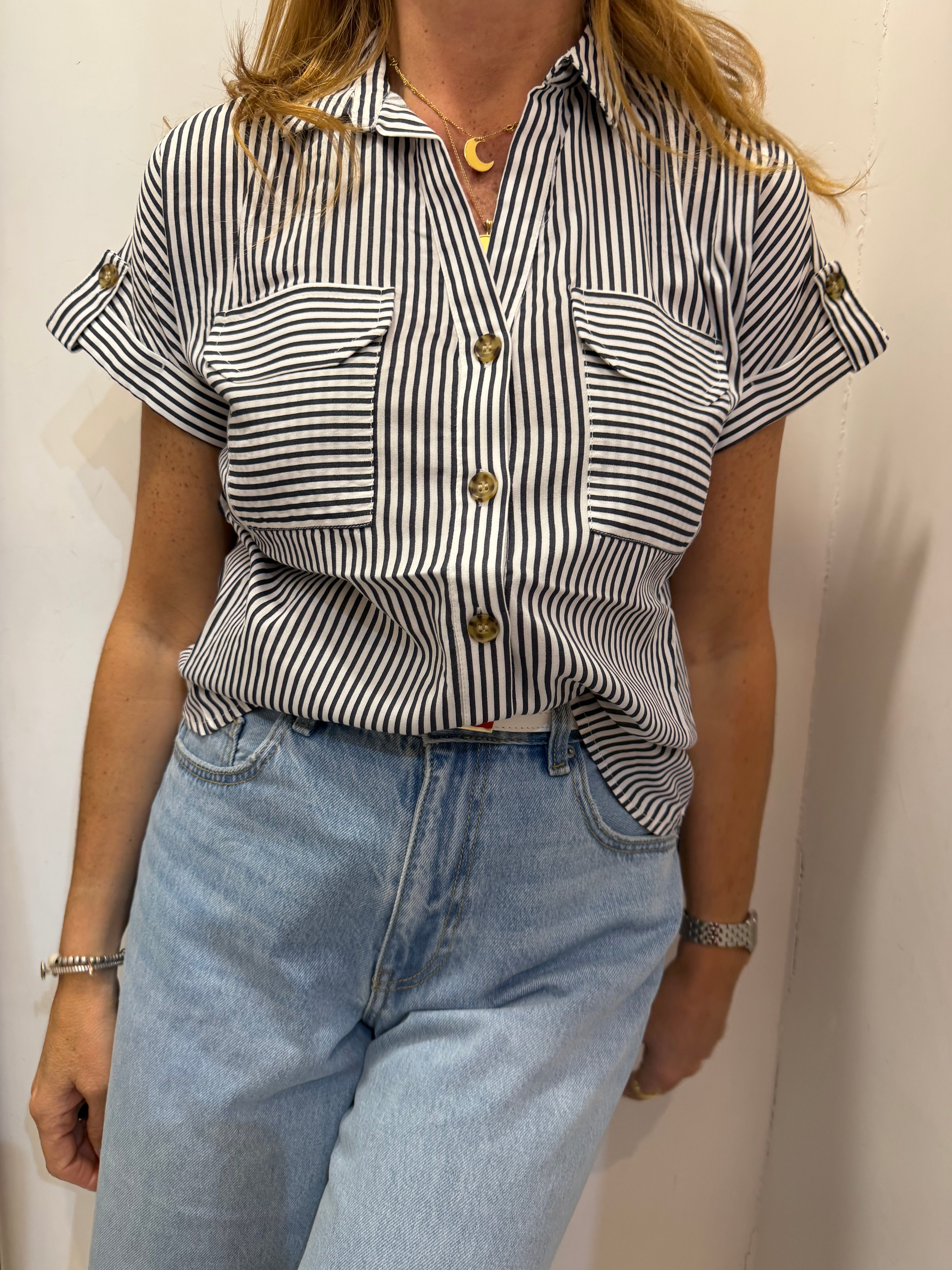 Camicia bumpy mezza manica Vero Moda