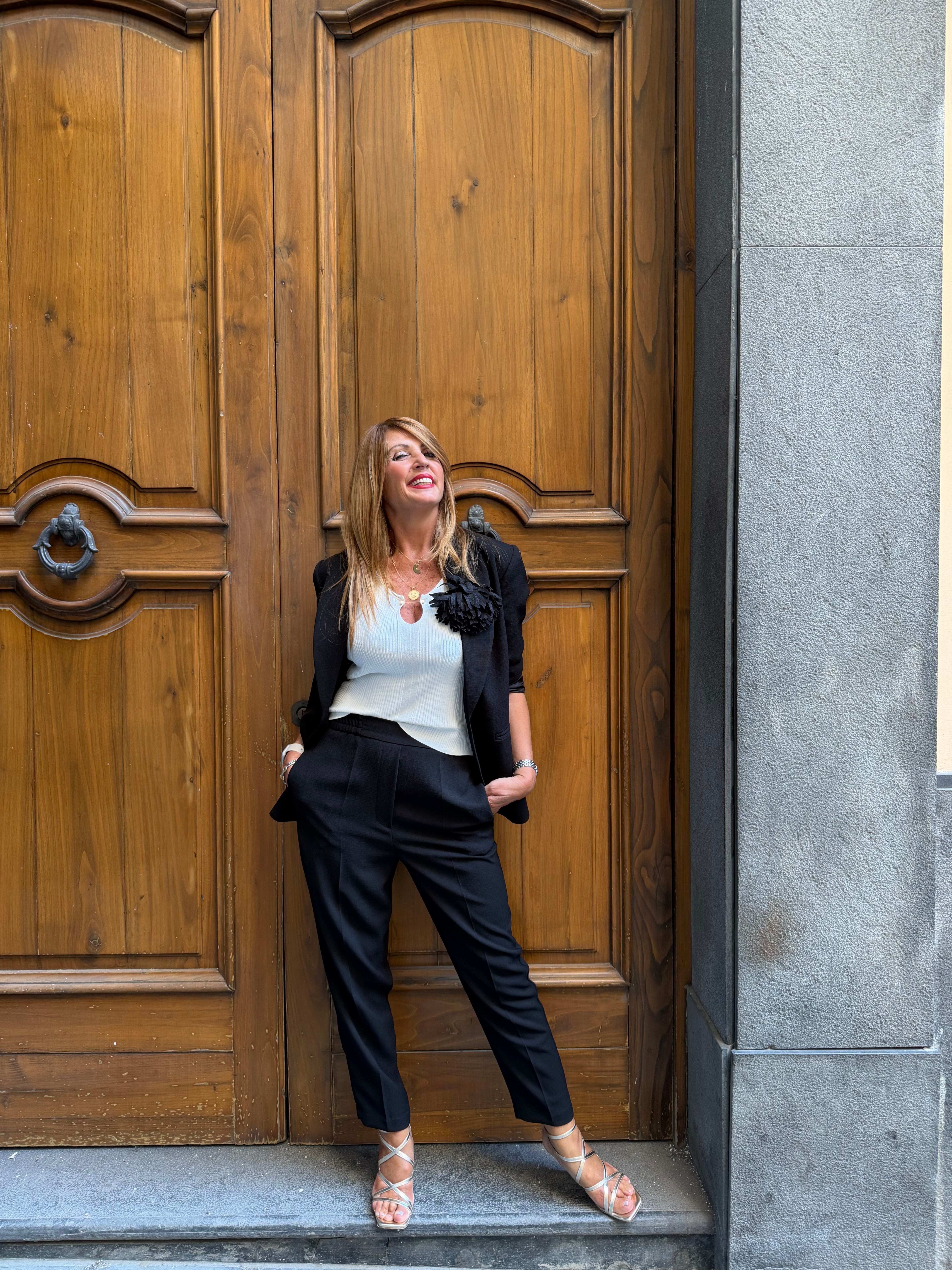 Pantaloni con elastico sul retro Imperial