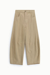 Pantaloni palazzo fit ampio con fondo taglio vivo Dixie
