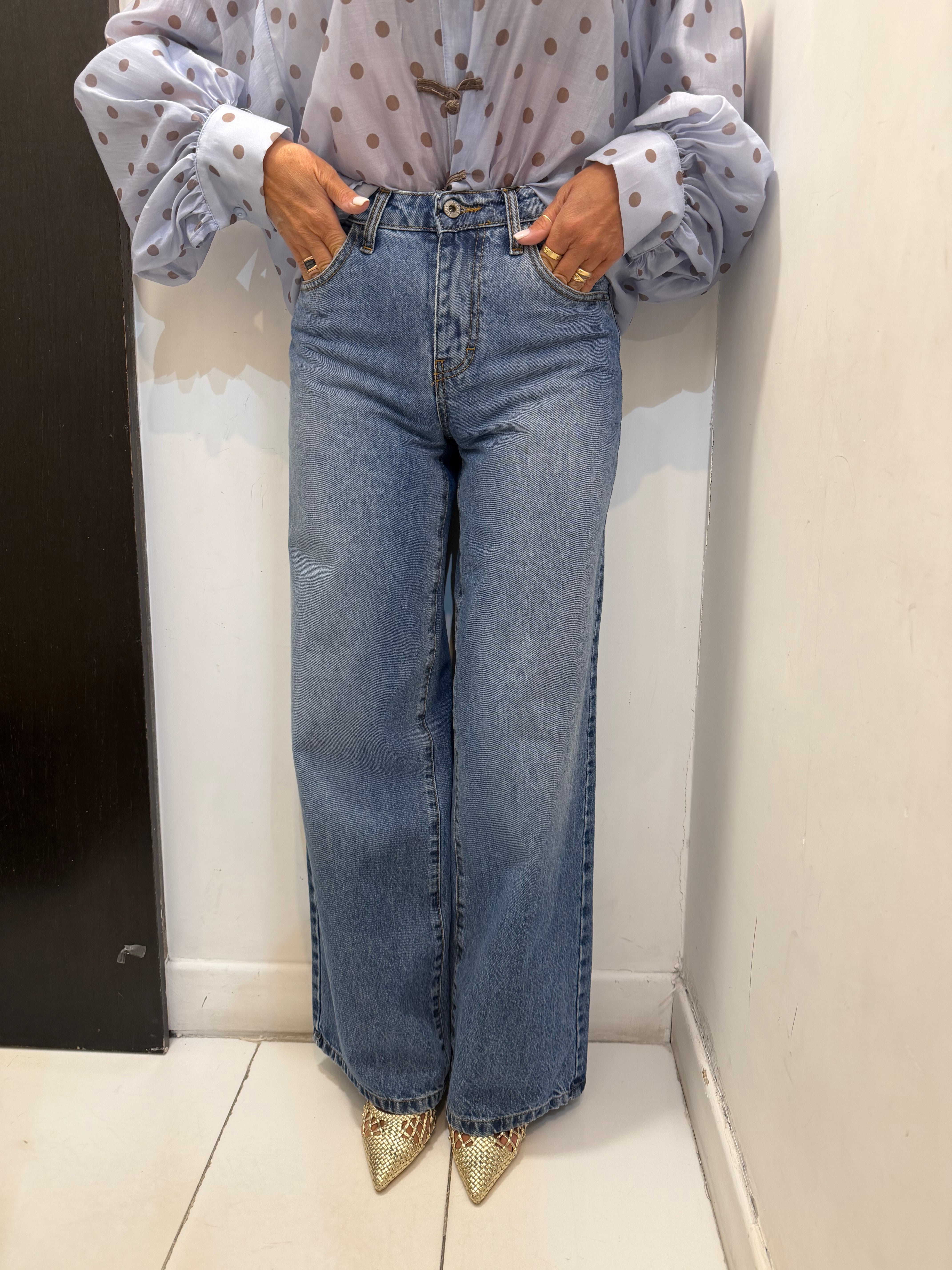 Jeans “America” palazzo Emisphere