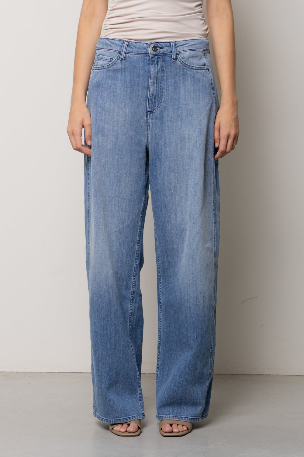 Jeans wide leg vita regolare Kaos Denim