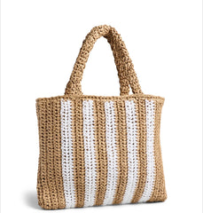 Borsa shopper intrecciata con zip Pieces