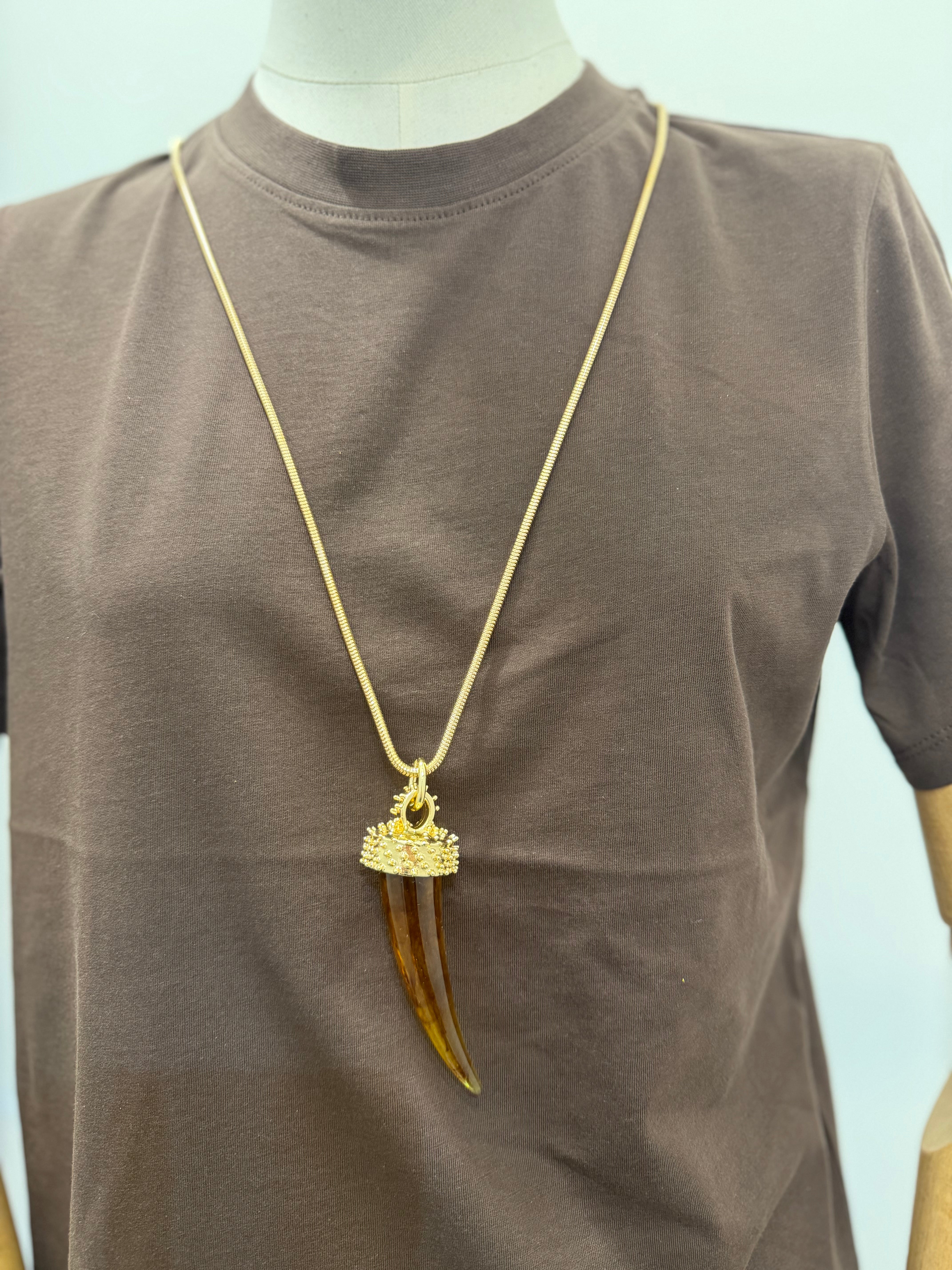 Collana con corno Emisphere