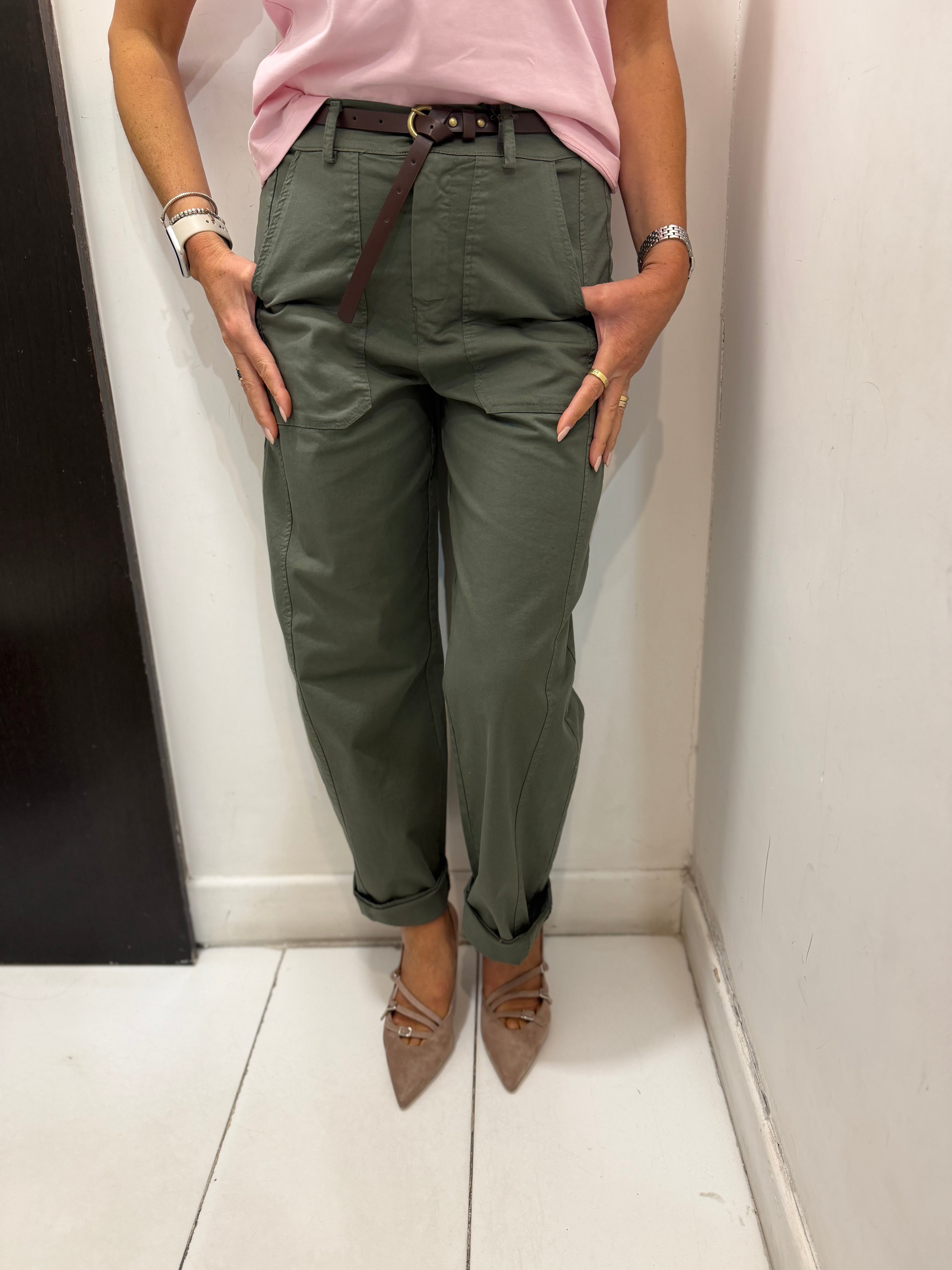 Pantalone relaxed con cintura ed elastico sul retro Emisphere