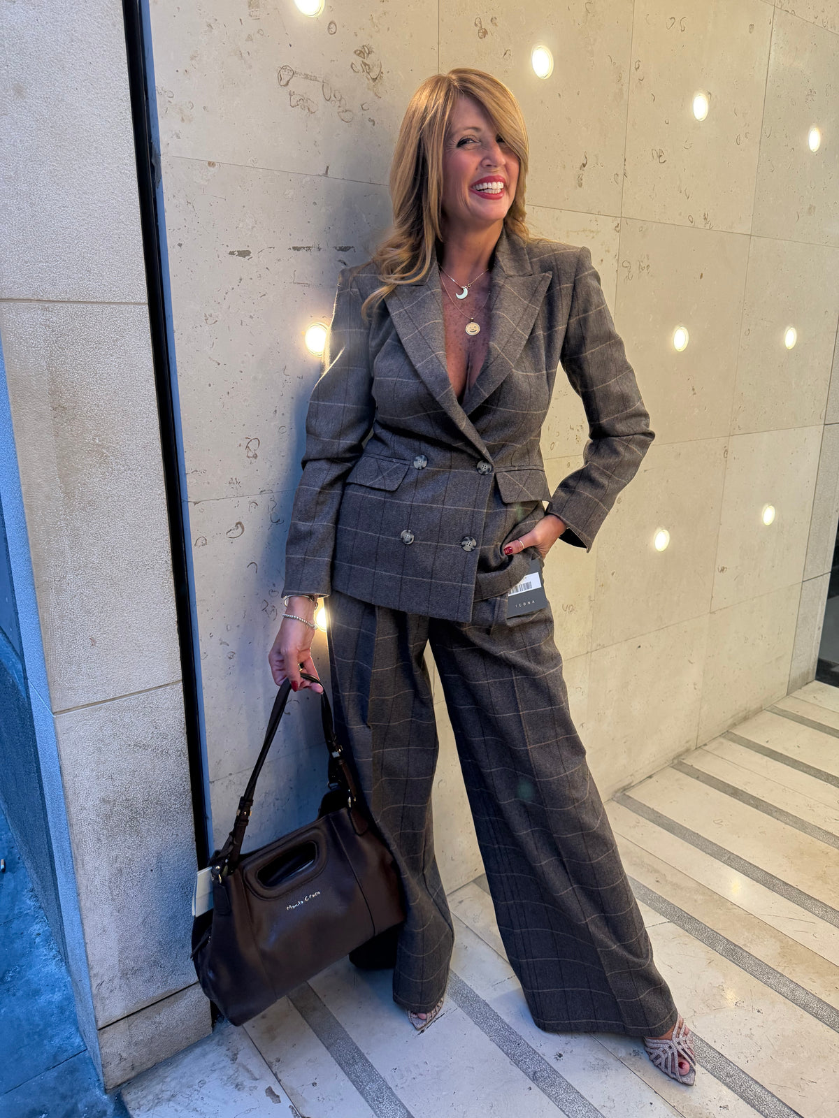 Blazer doppiopetto principe di galles Icona