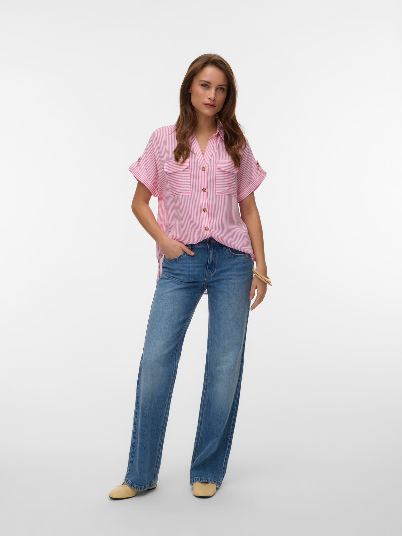 Camicia bumpy mezza manica Vero Moda