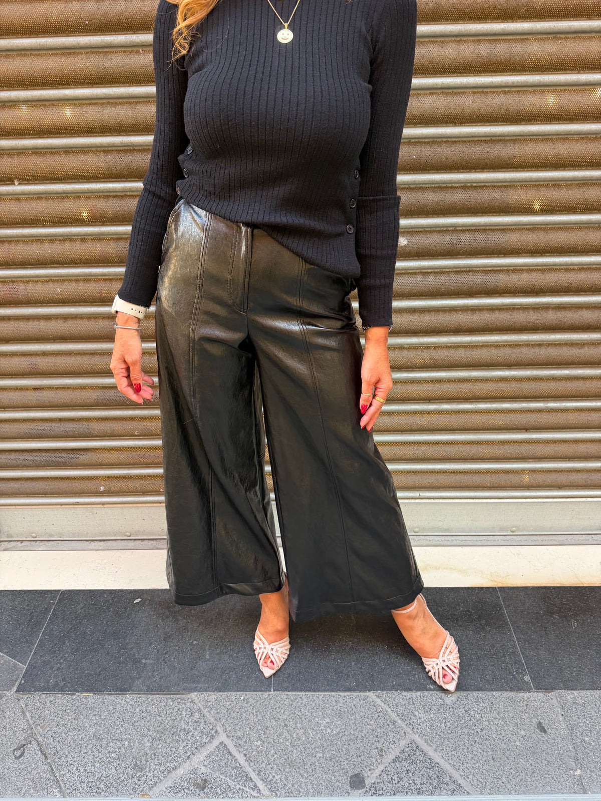 Pantalone ecopelle Manila Grace