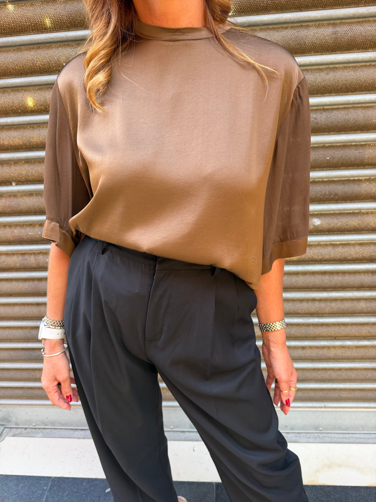 Blusa in viscosa Manila Grace