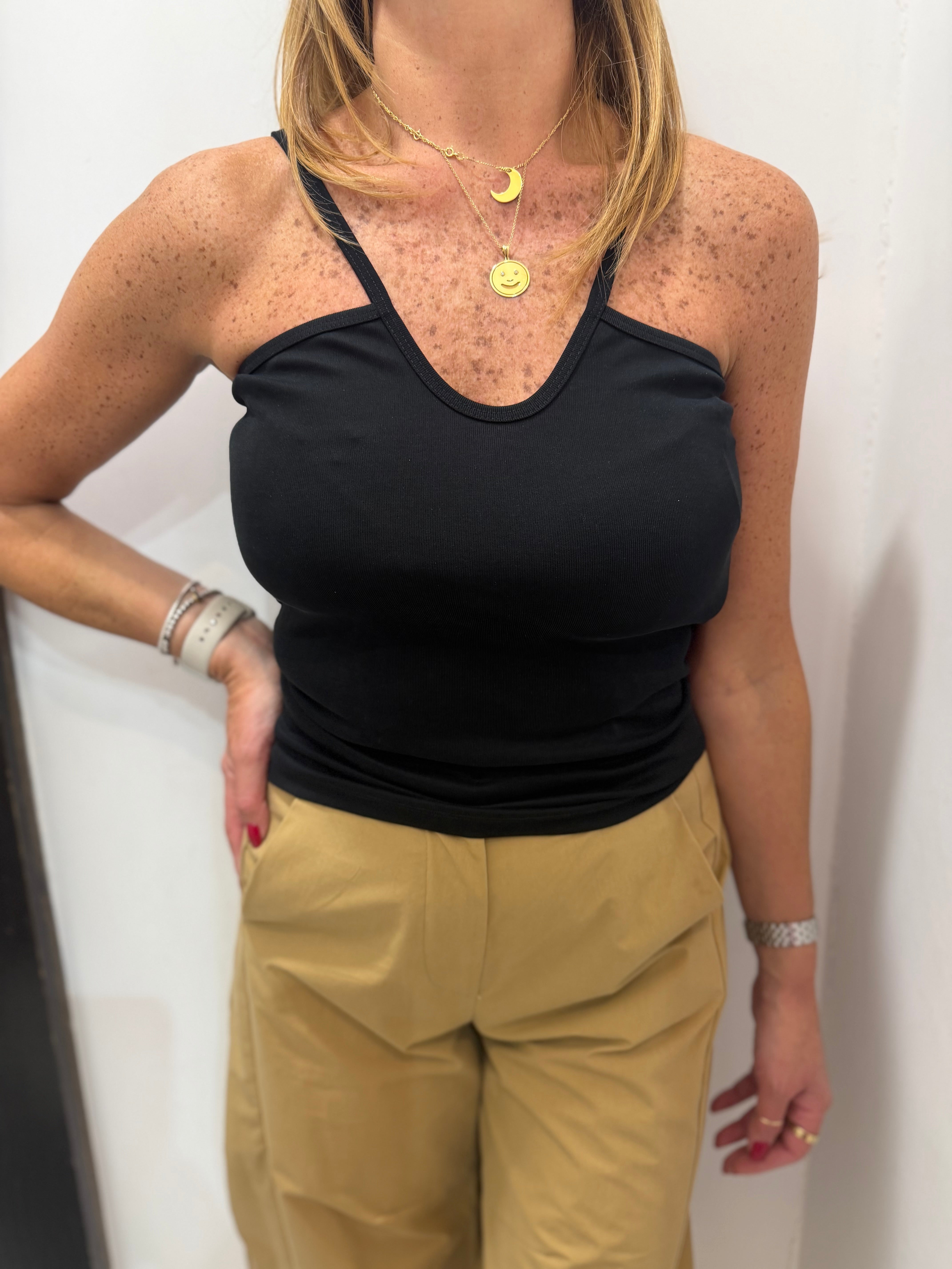 Top con doppie spalline e scollo a V Imperial
