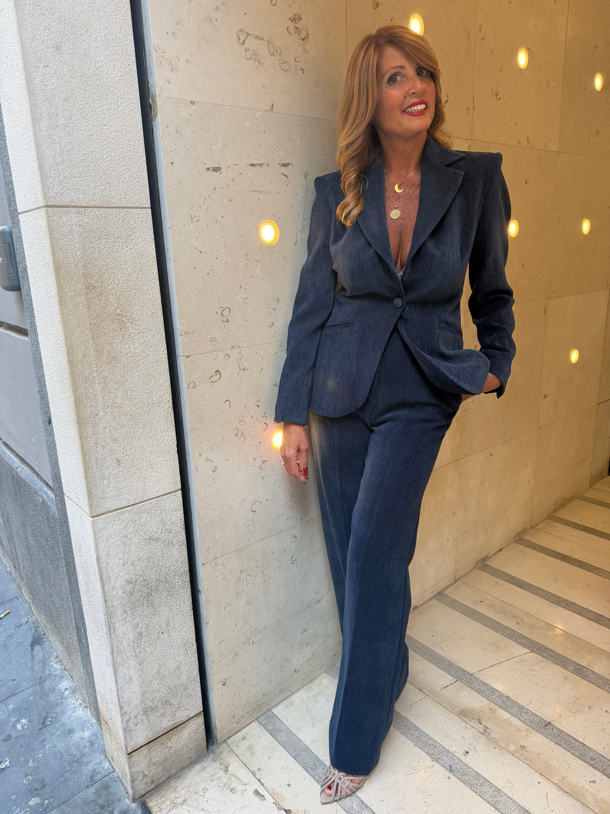 Pantalone palazzo gancio uomo Hanita