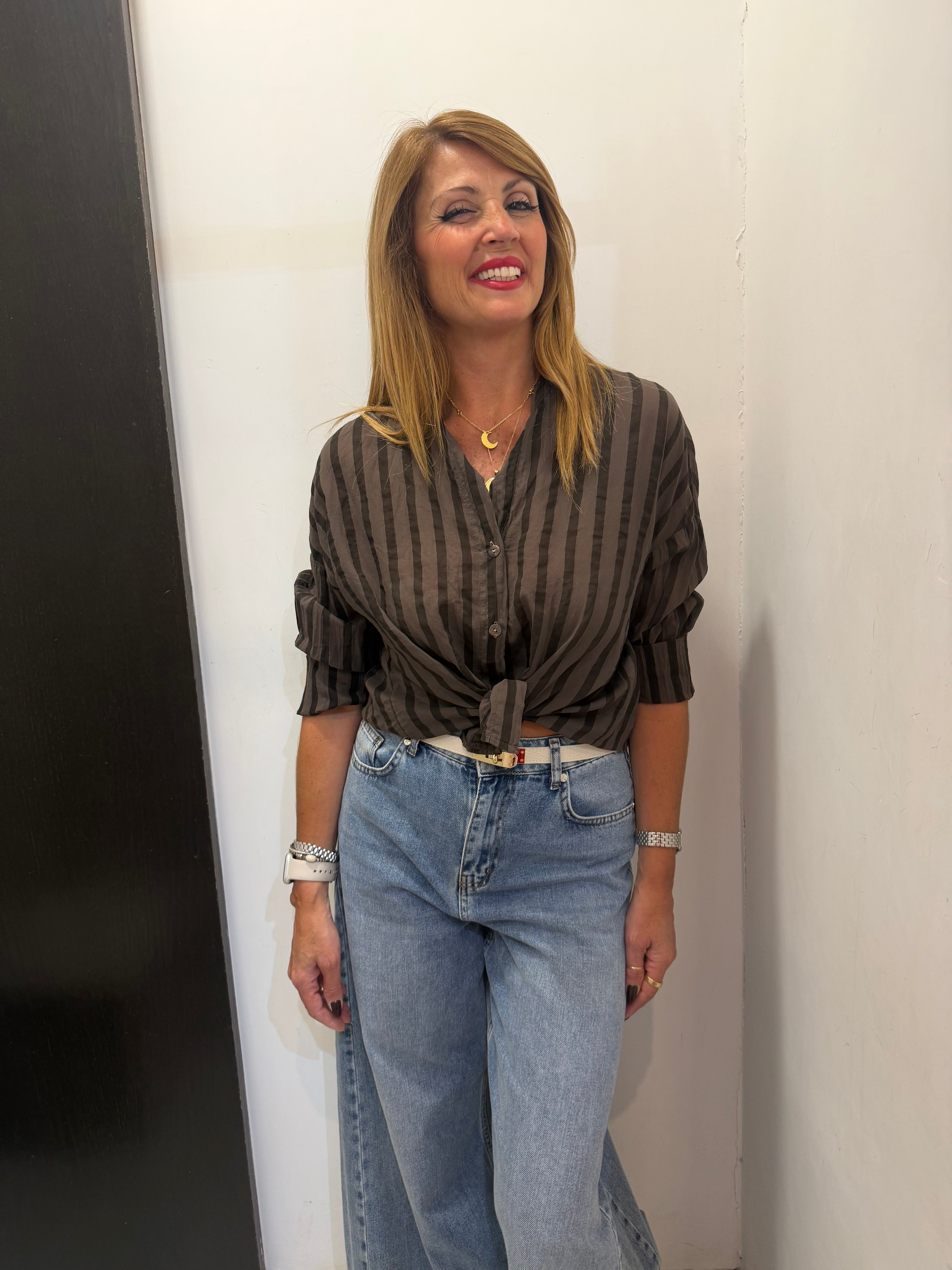 Camicia collo alla coreana modello serafino Emisphere