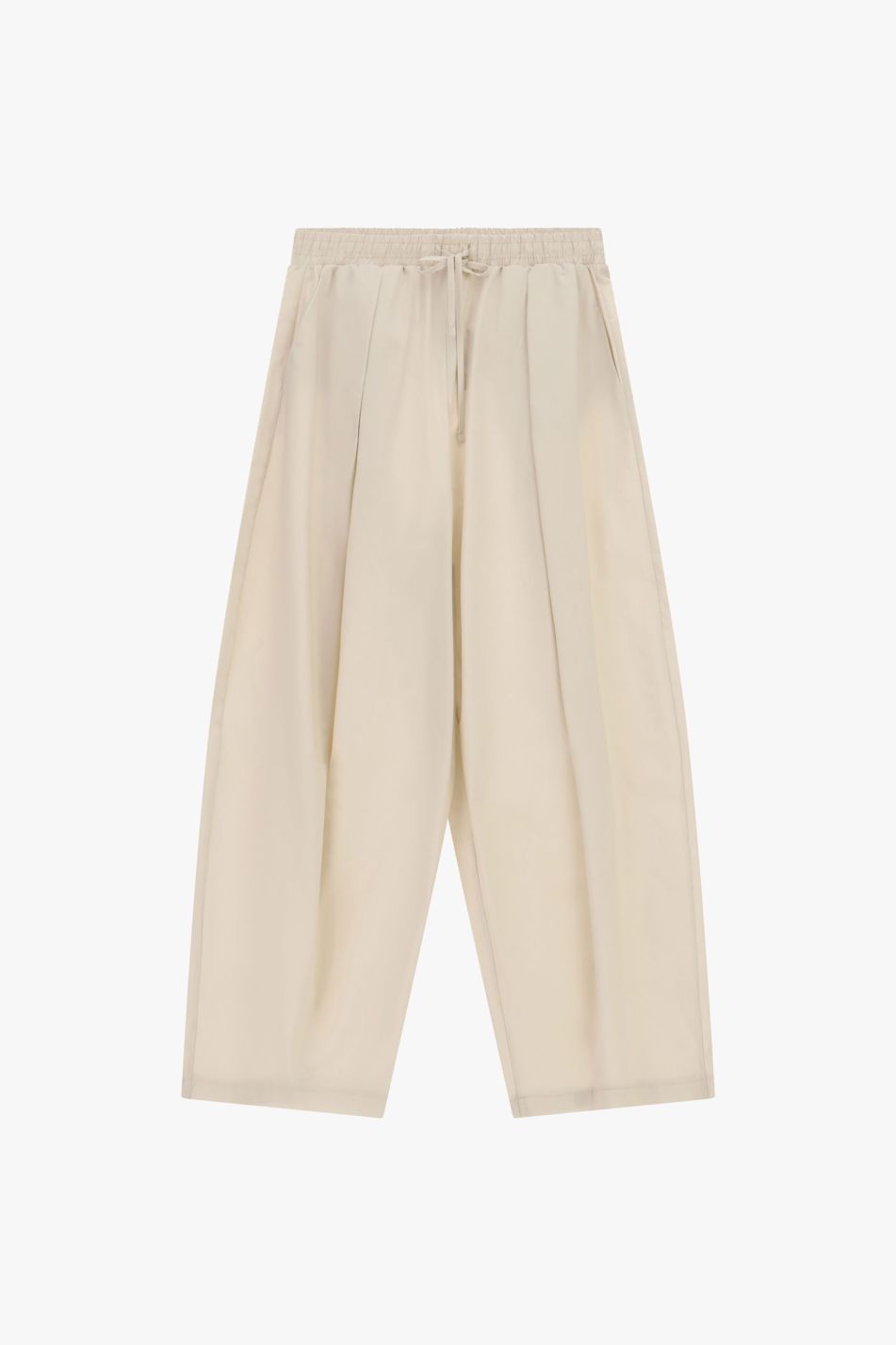 Pantalone palazzo cropped con pinces e vita elasticizzata Imperial