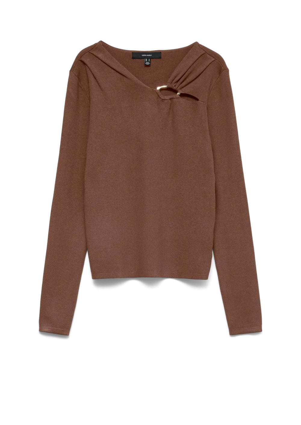 Maglia in viscosa con scollo a V con dettaglio oro  Vero Moda
