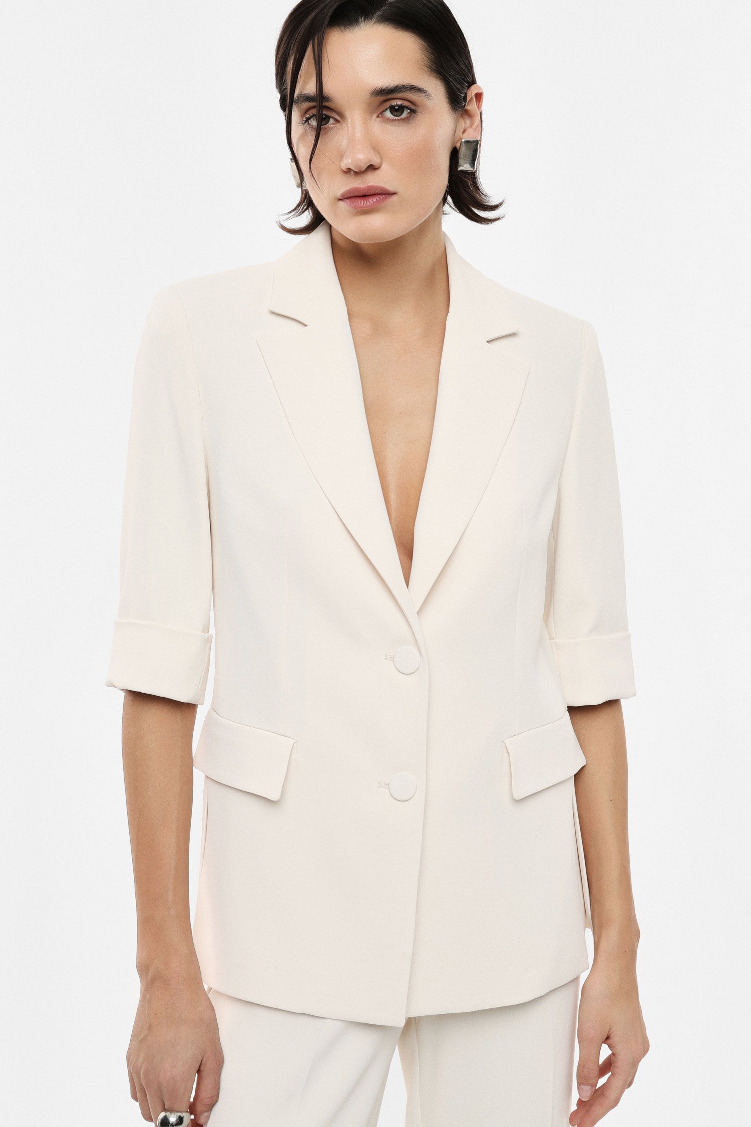 Blazer monopetto maniche corte spacchi laterali Imperial