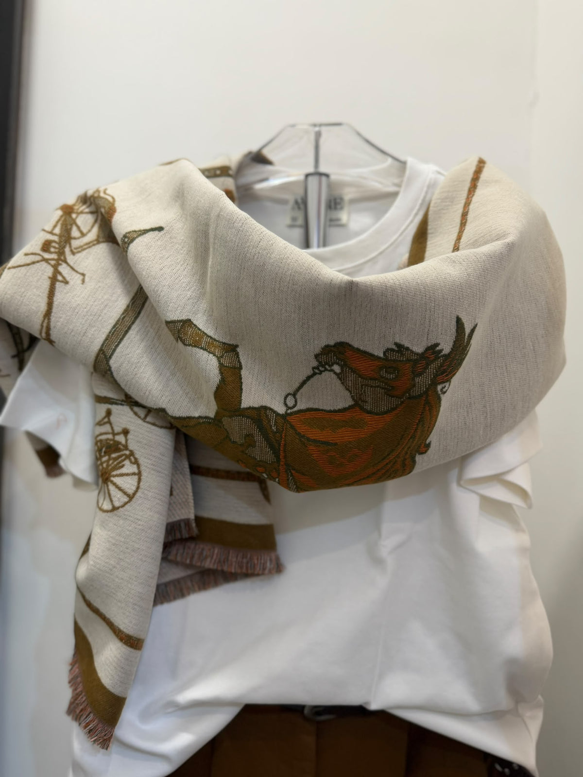 Sciarpa fantasia con cavalli Emisphere