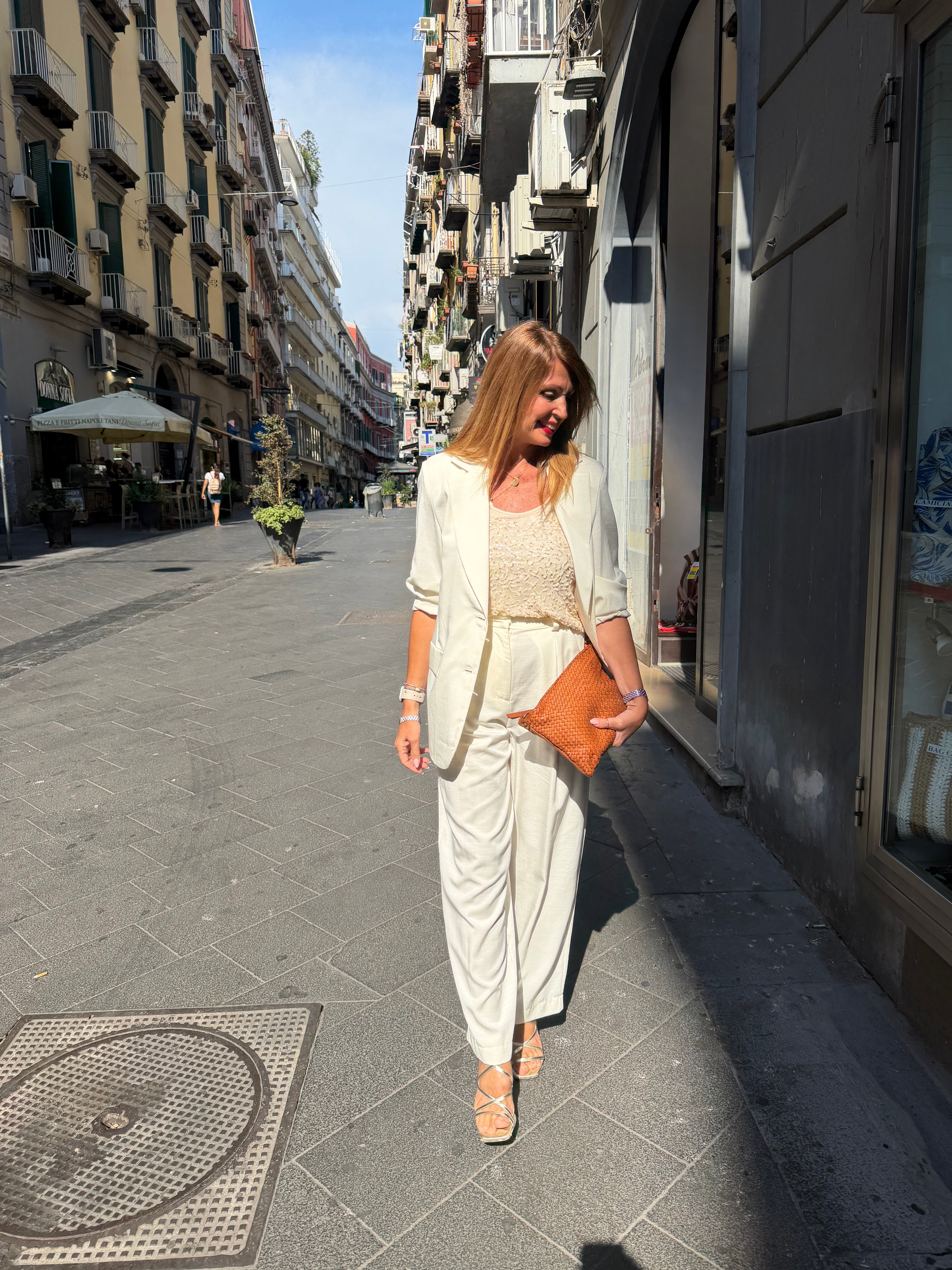 Pantalone misto lino e viscosa Kaos Jeans
