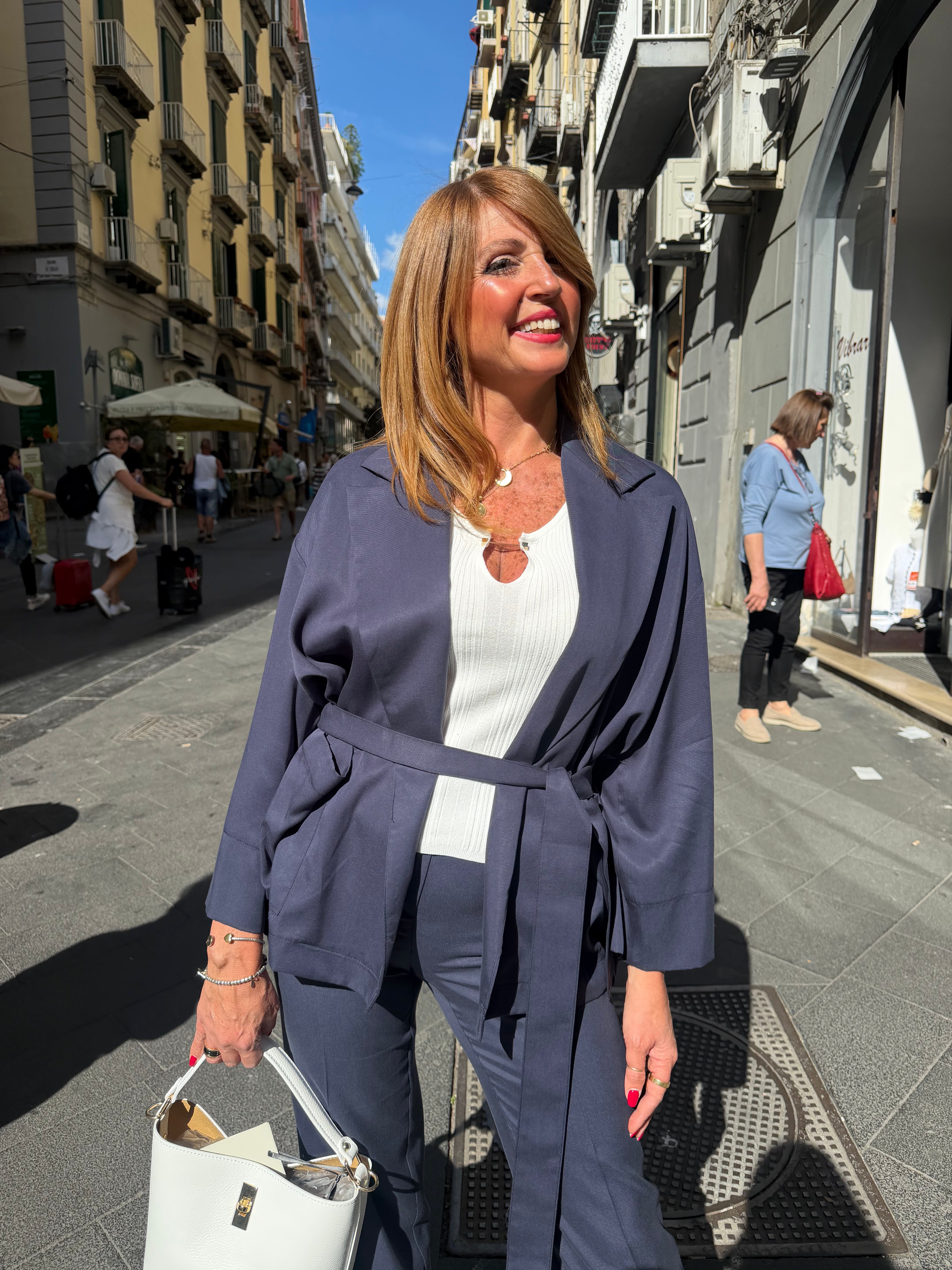 Giacca sariana con cintura Icona