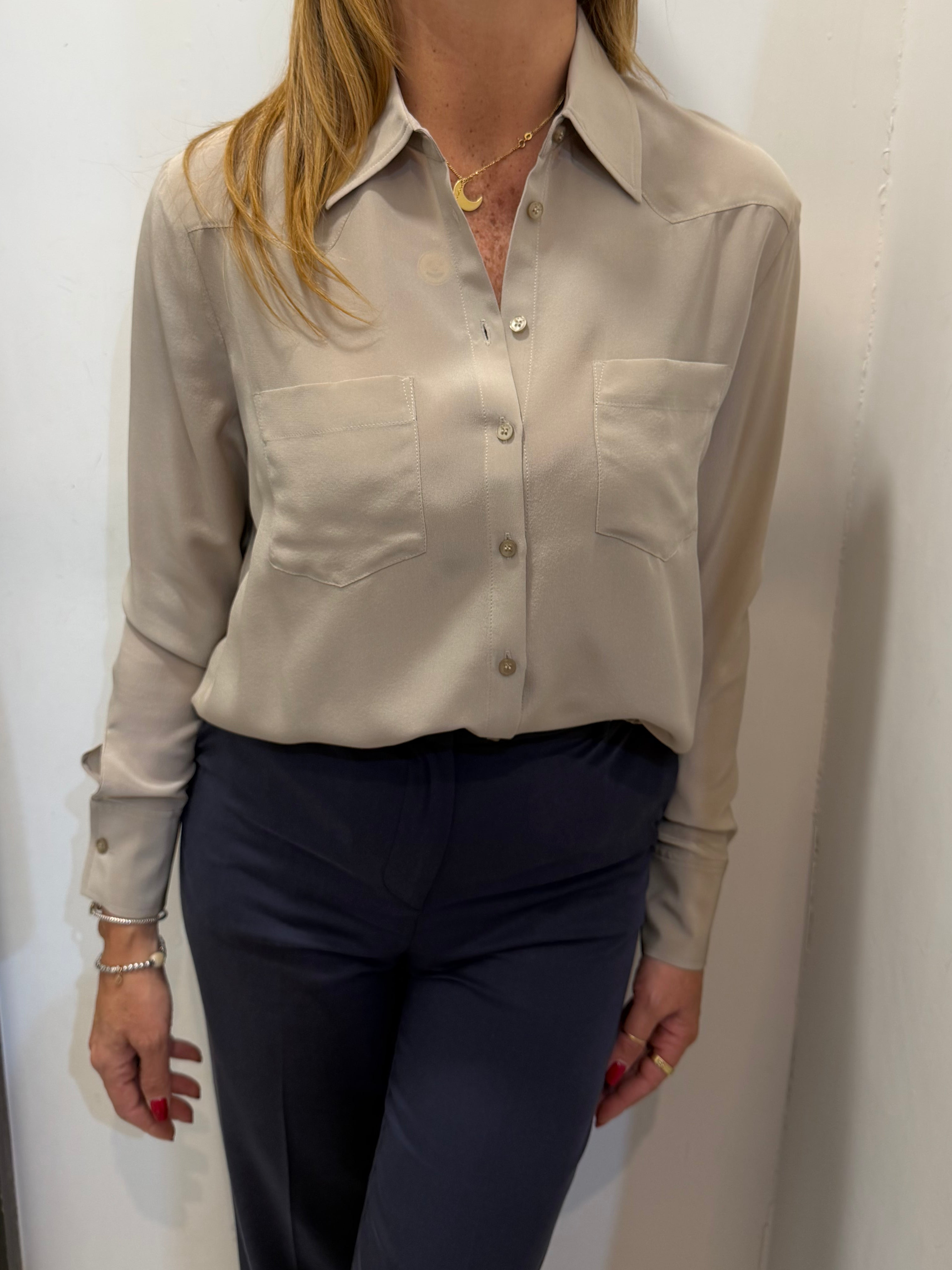 Camicia in seta con tasche Kaos Donna