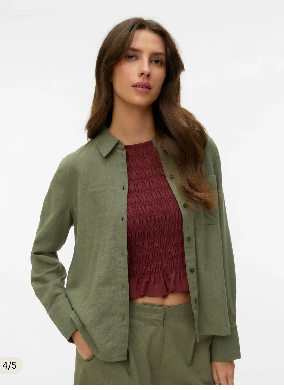 Camicia regular fit in cotone Vero Moda