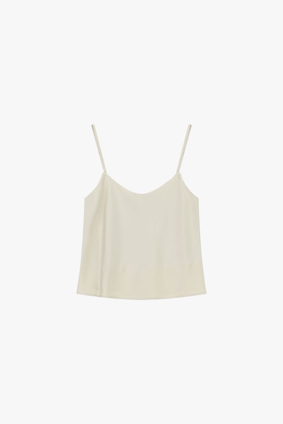 Top con spalline sottili e scollo a V