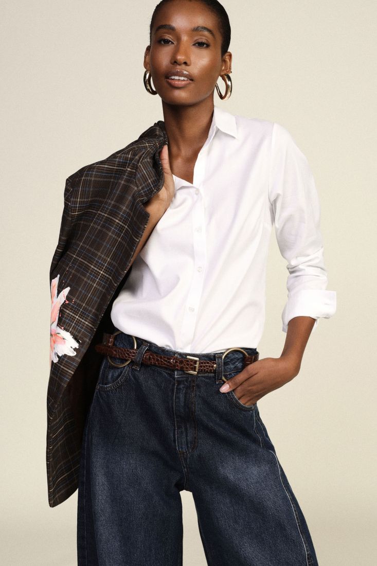 Camicia classica a maniche lunghe con colletto Ovyé