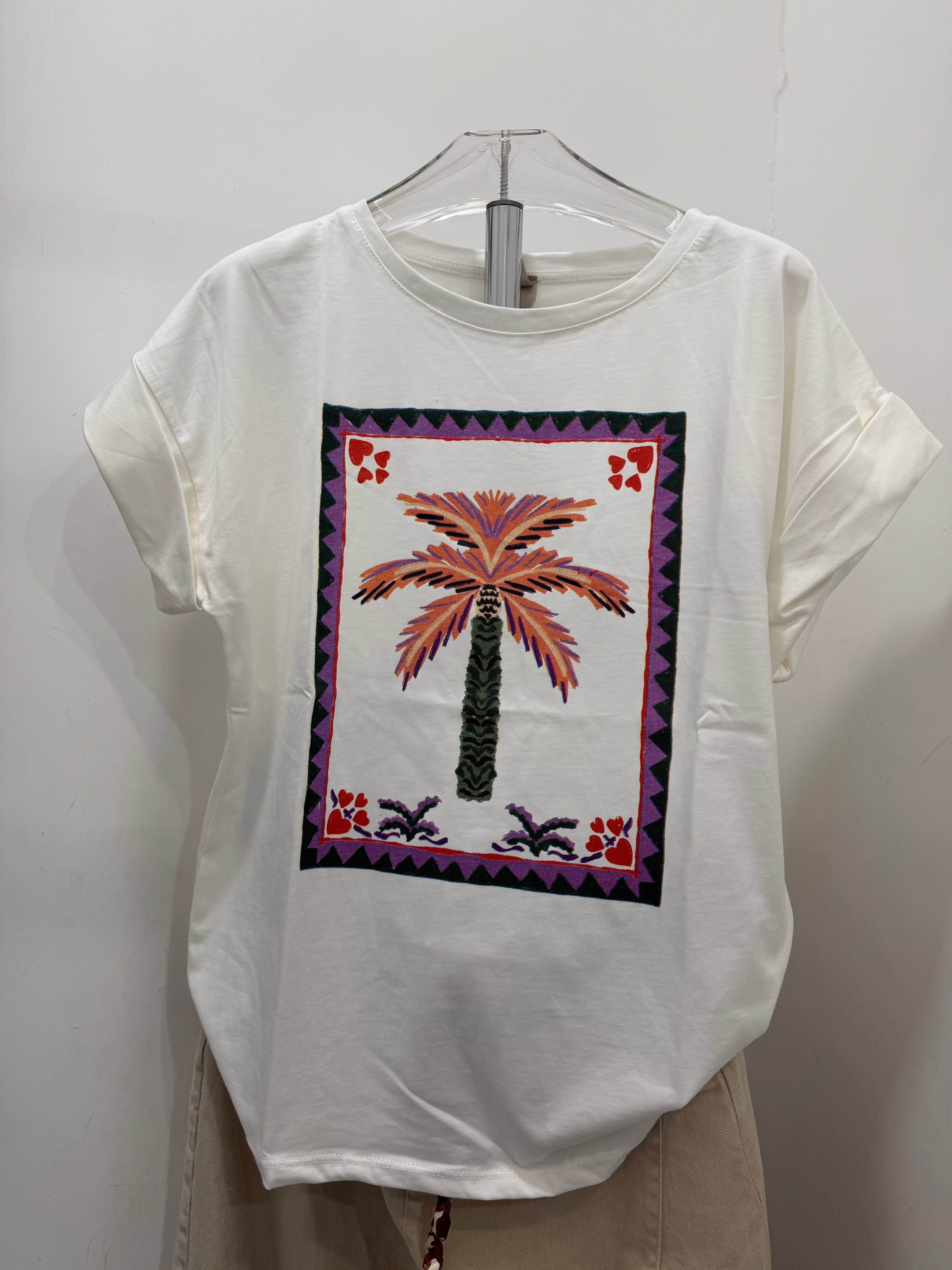 T-shirt mezza manica con stampe Emisphere