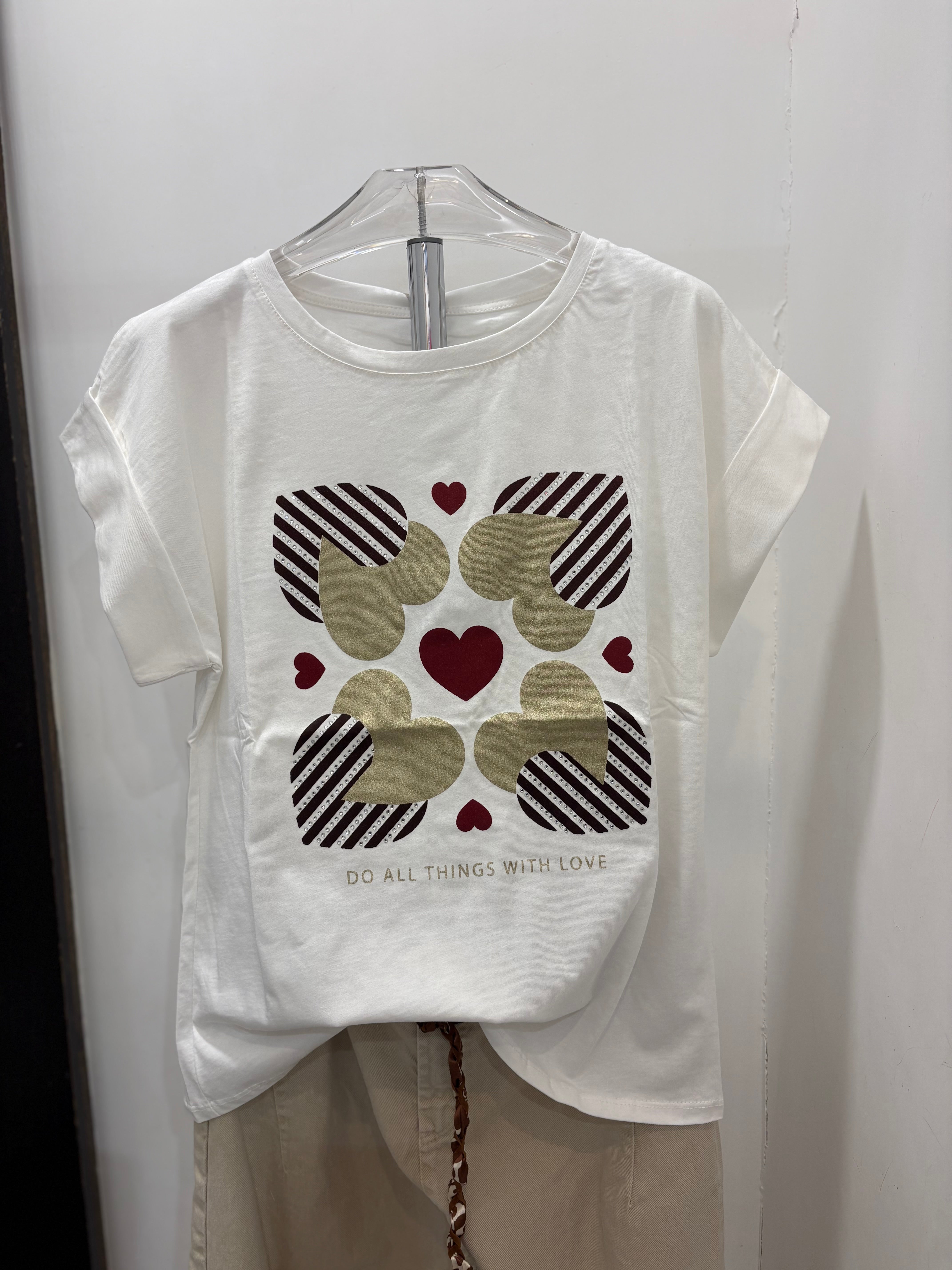 T-shirt mezza manica con stampe Emisphere